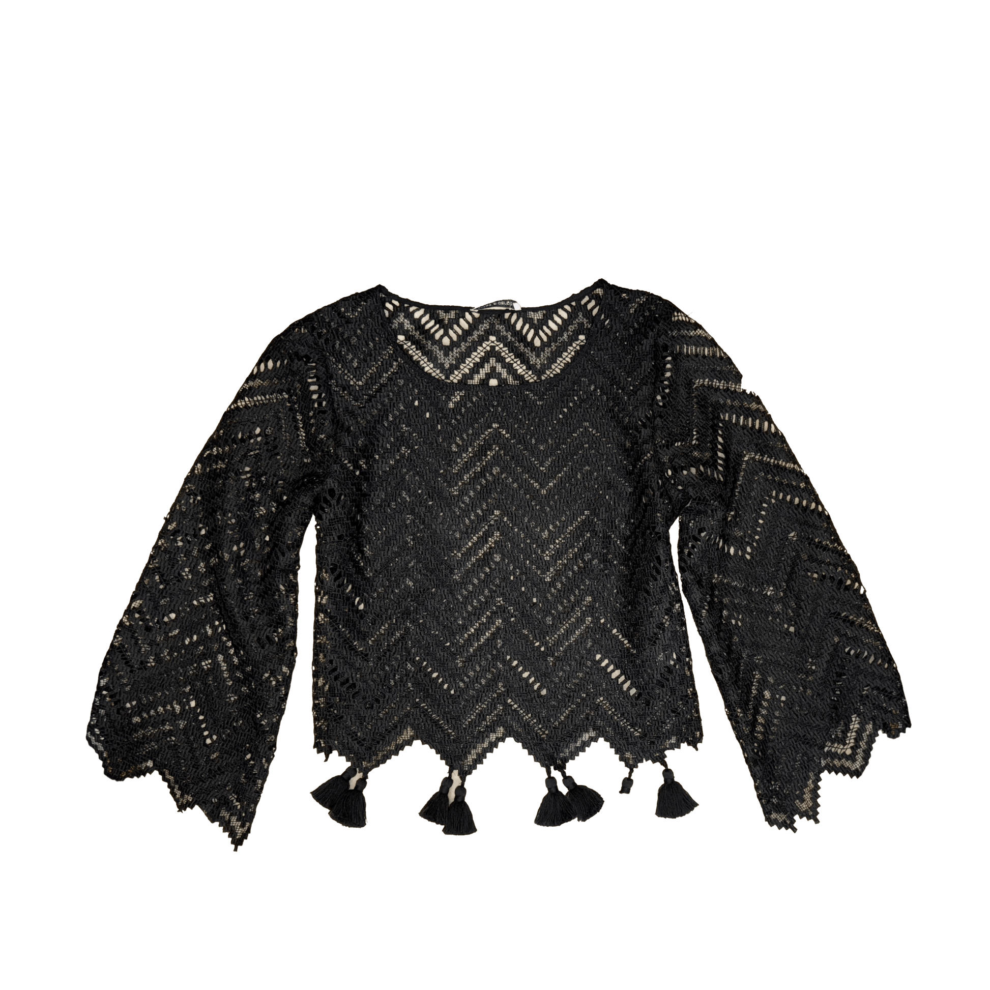 RAFFAELA D'ANGELO-TOP MACRAME CON NAPPINE