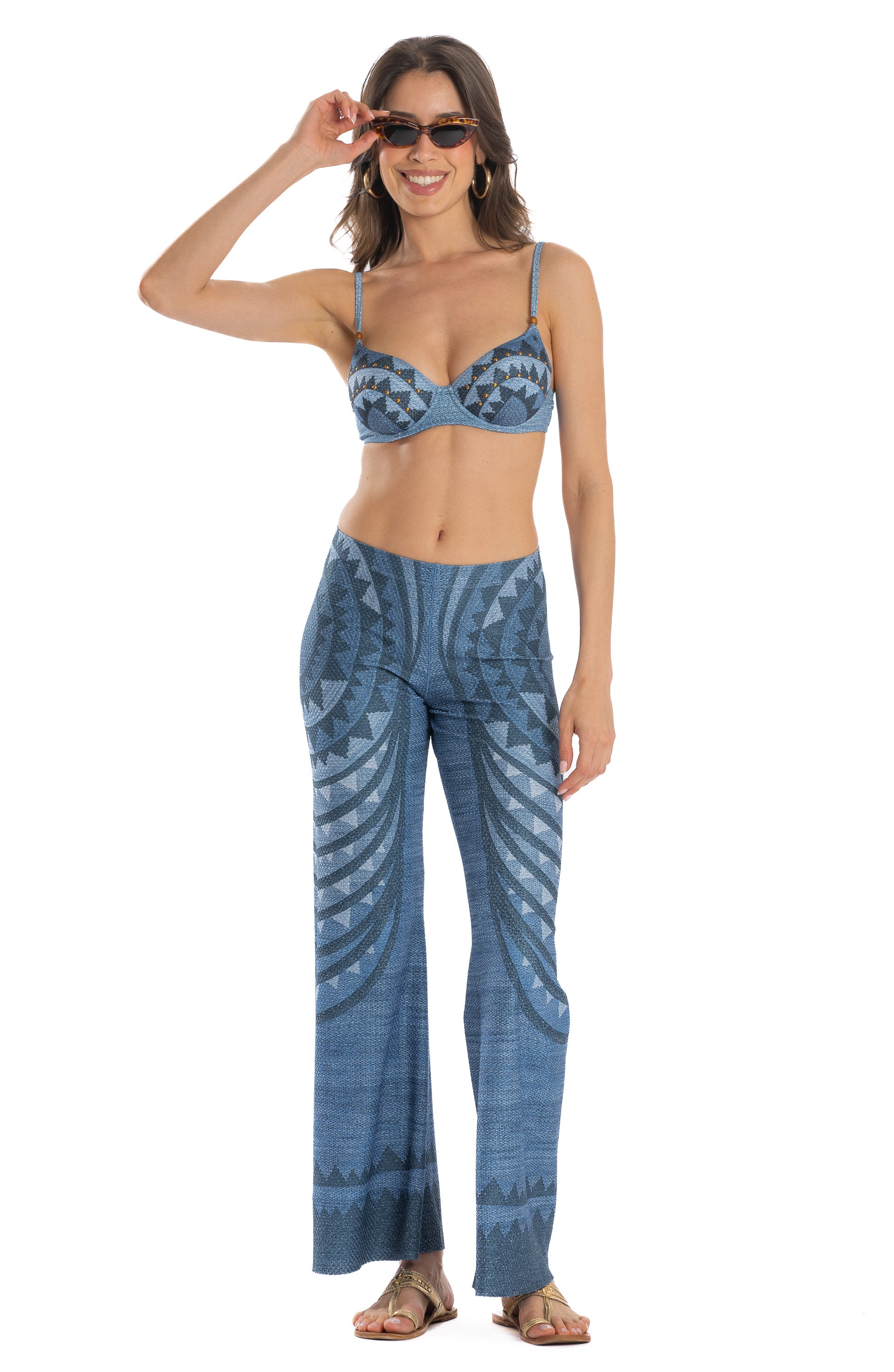 PANTALONE INTRECCIO AFRICANO DOUBLE FACE JUTA