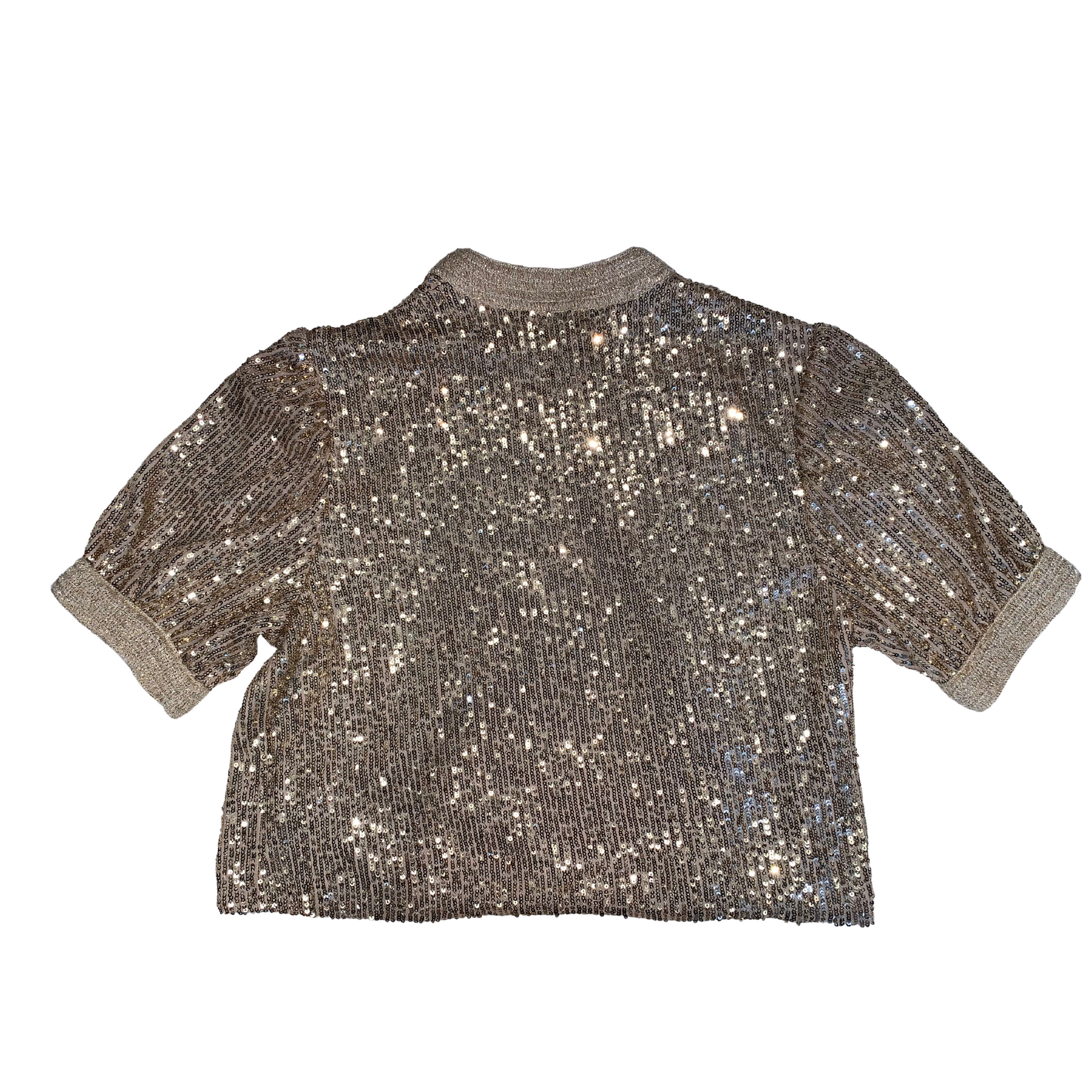 COMPLETO GIACCA + PANTALONE PAILLETTES ORO