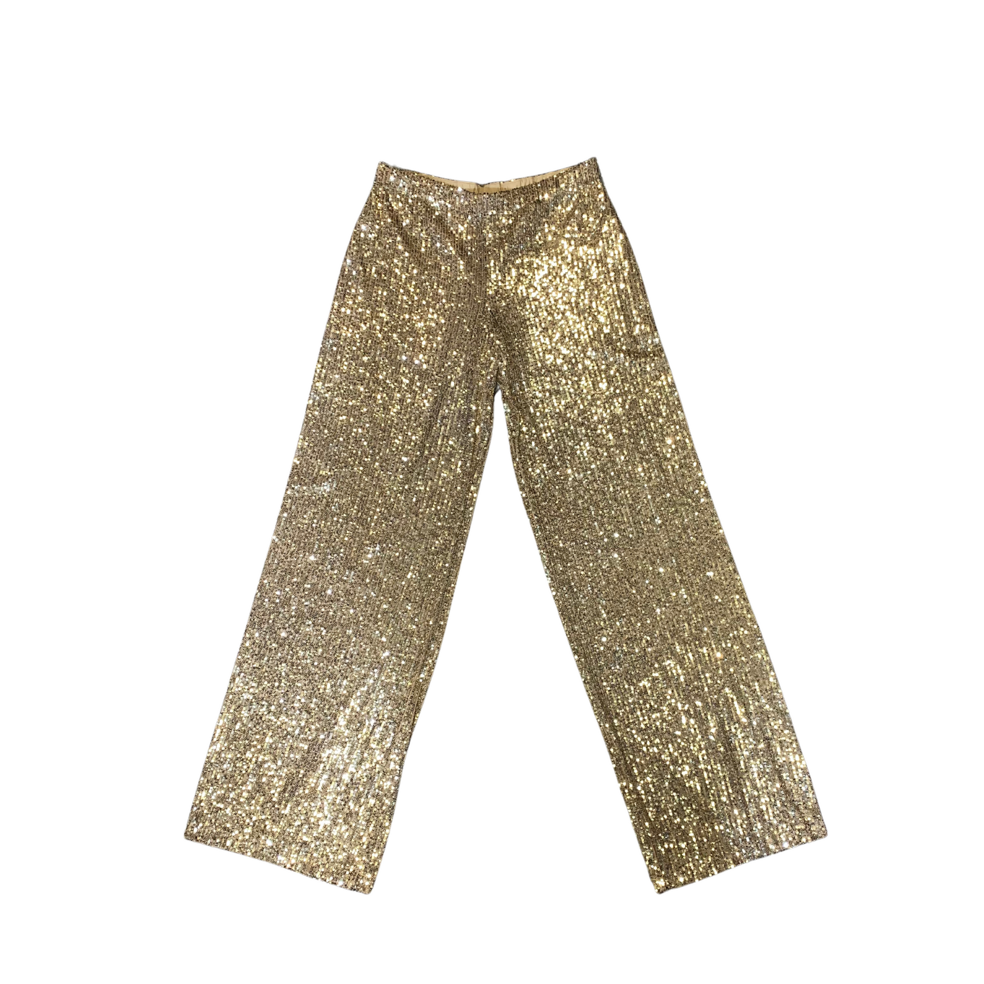 COMPLETO GIACCA + PANTALONE PAILLETTES ORO