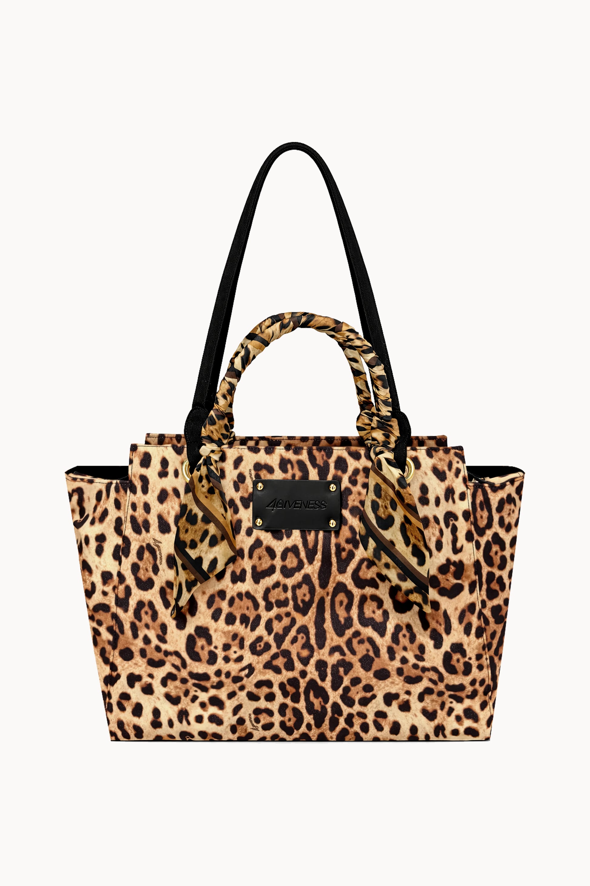 Miami bag canvas doppio manico leopard resort