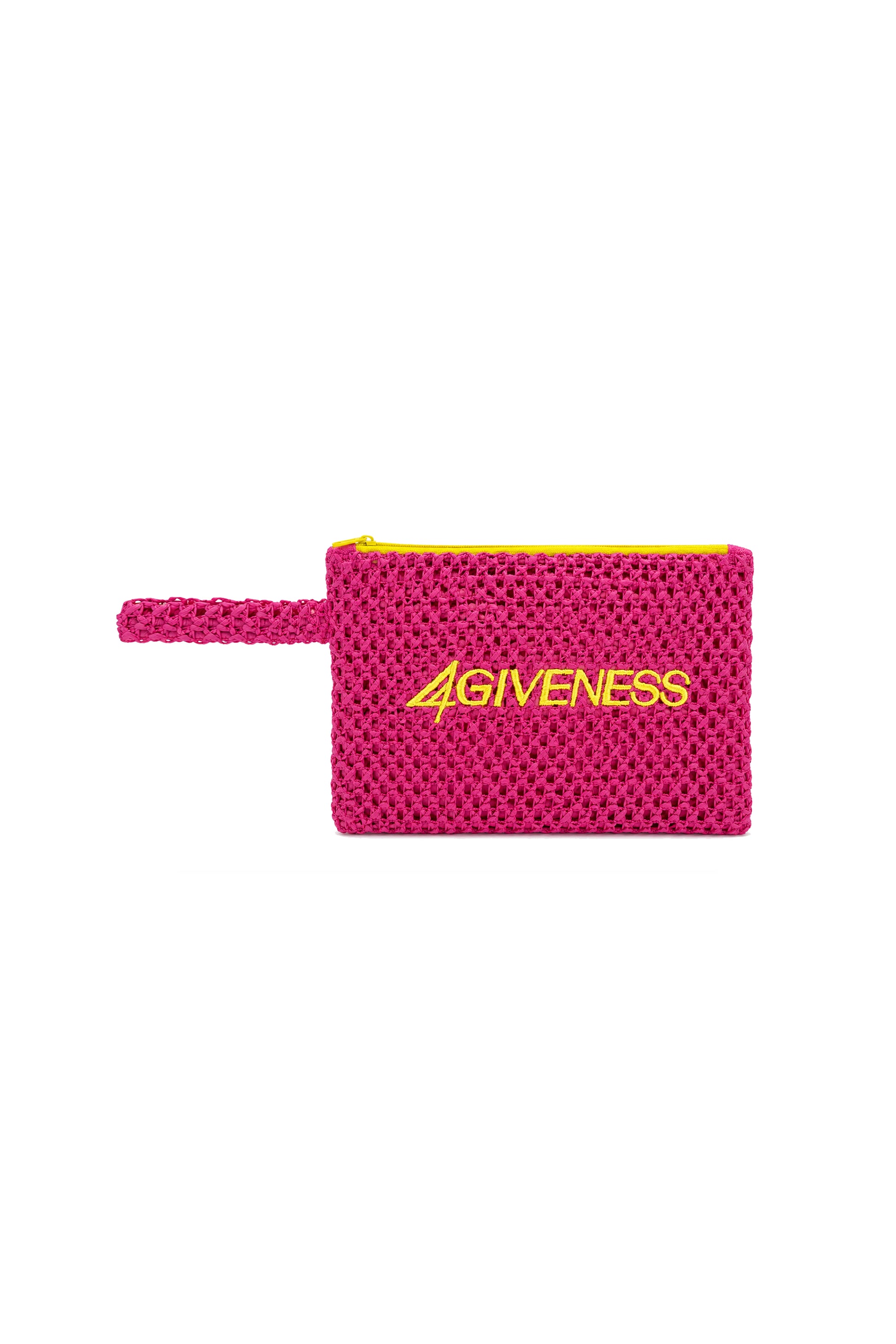 STRAW PAPER CLUTCH 4GIVENESS EMBROIDERY