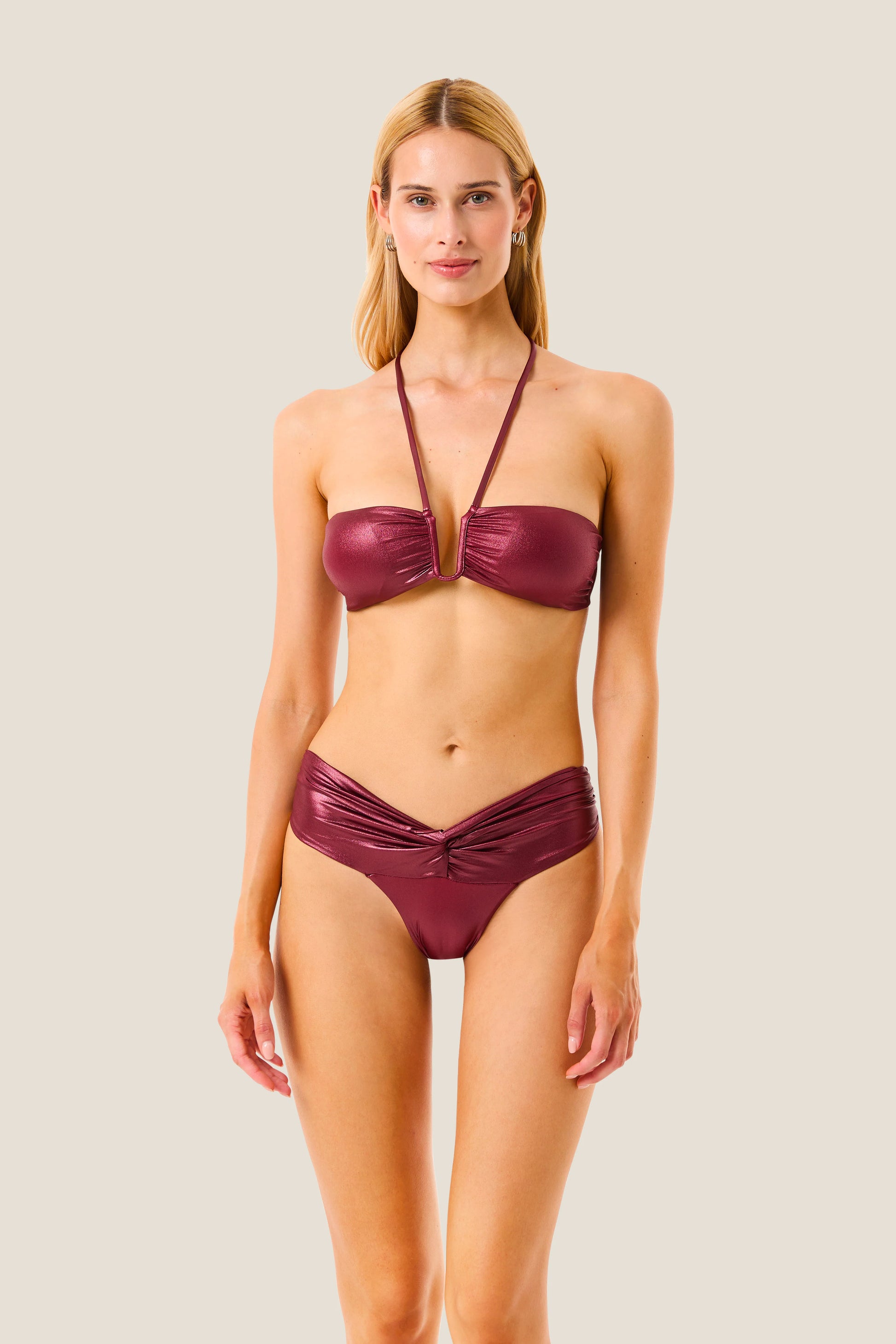Bikini fascia metallic touch resort