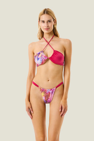 Fascia allaccio collo e slip fasce pink butterfly