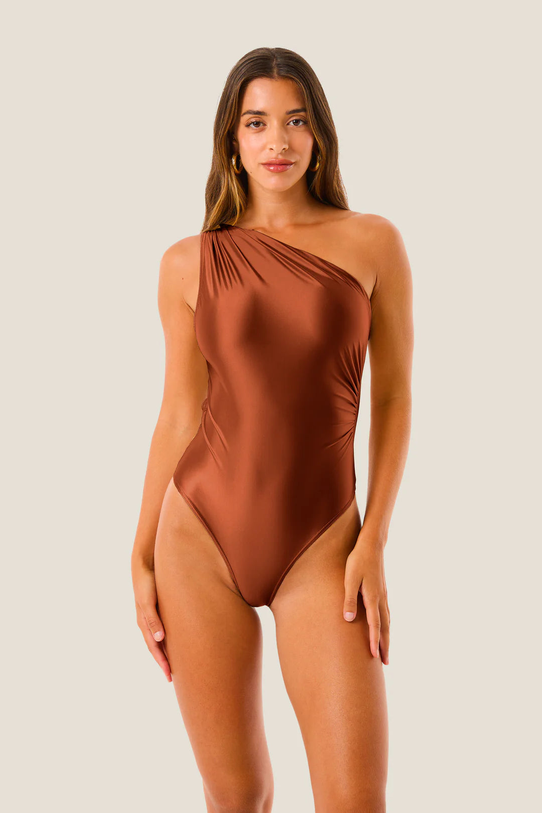 4GIVENESS-Body drappeggiato lurex gloss