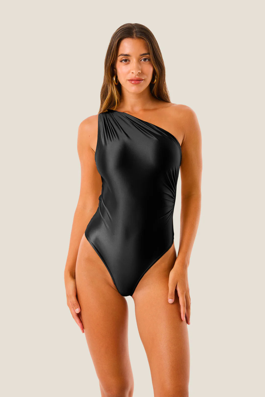 Lurex gloss draped body