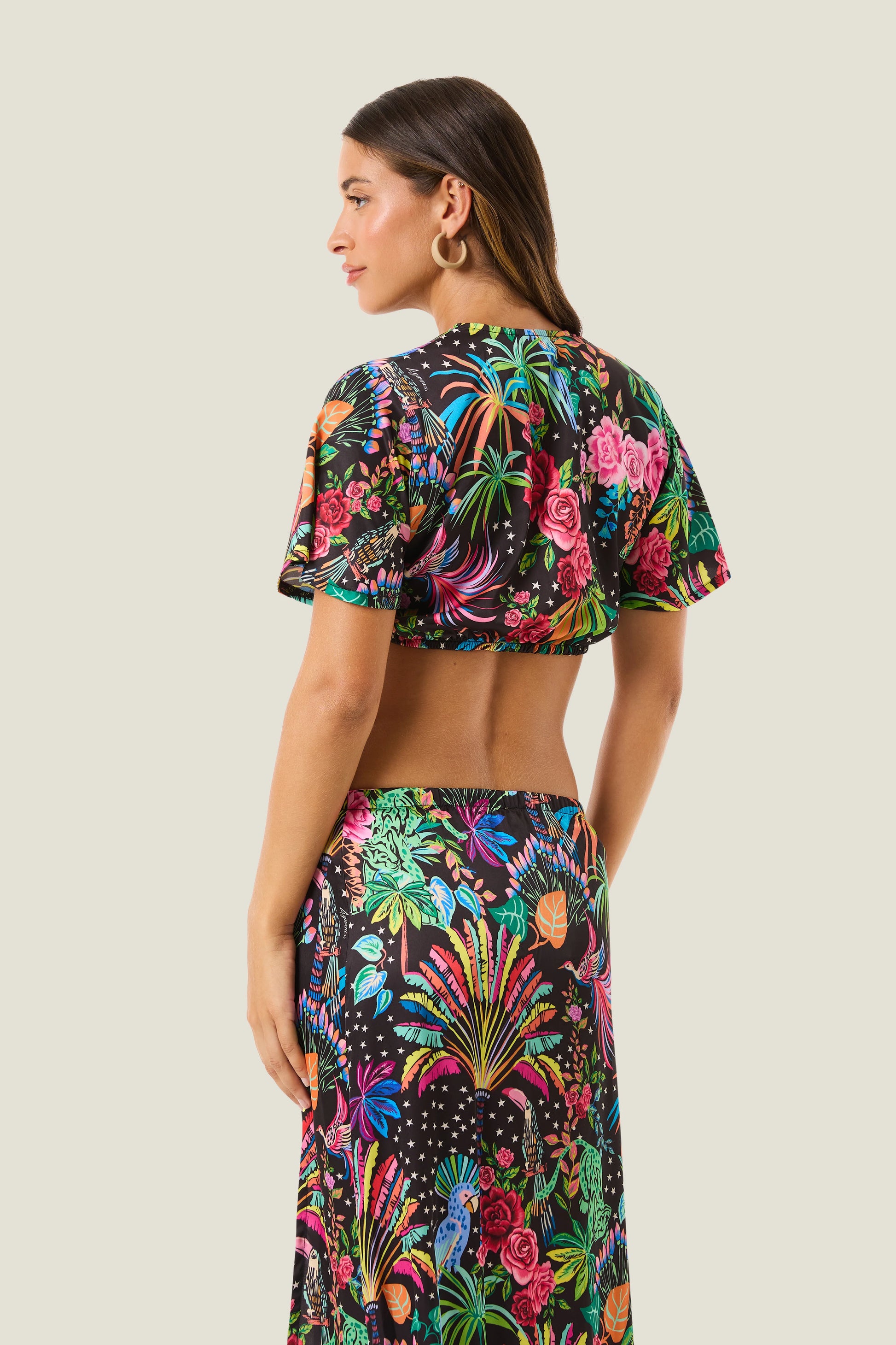 Maglia crop con nodo maya dream