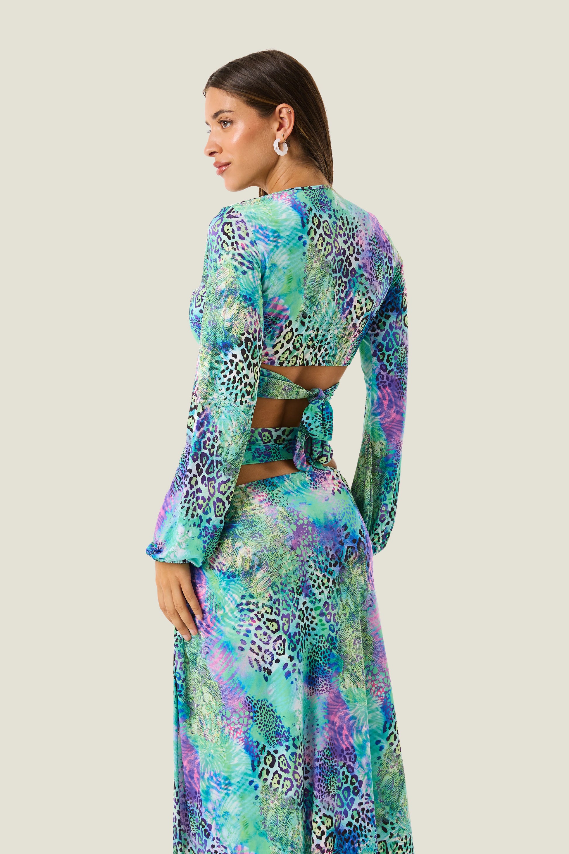 4GIVENESS-Top anello patch animalier