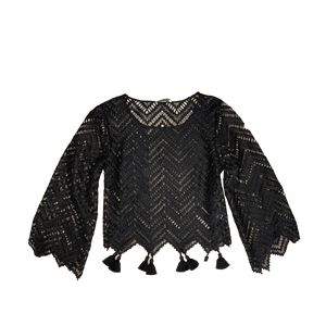 RAFFAELA D'ANGELO-TOP MACRAME CON NAPPINE