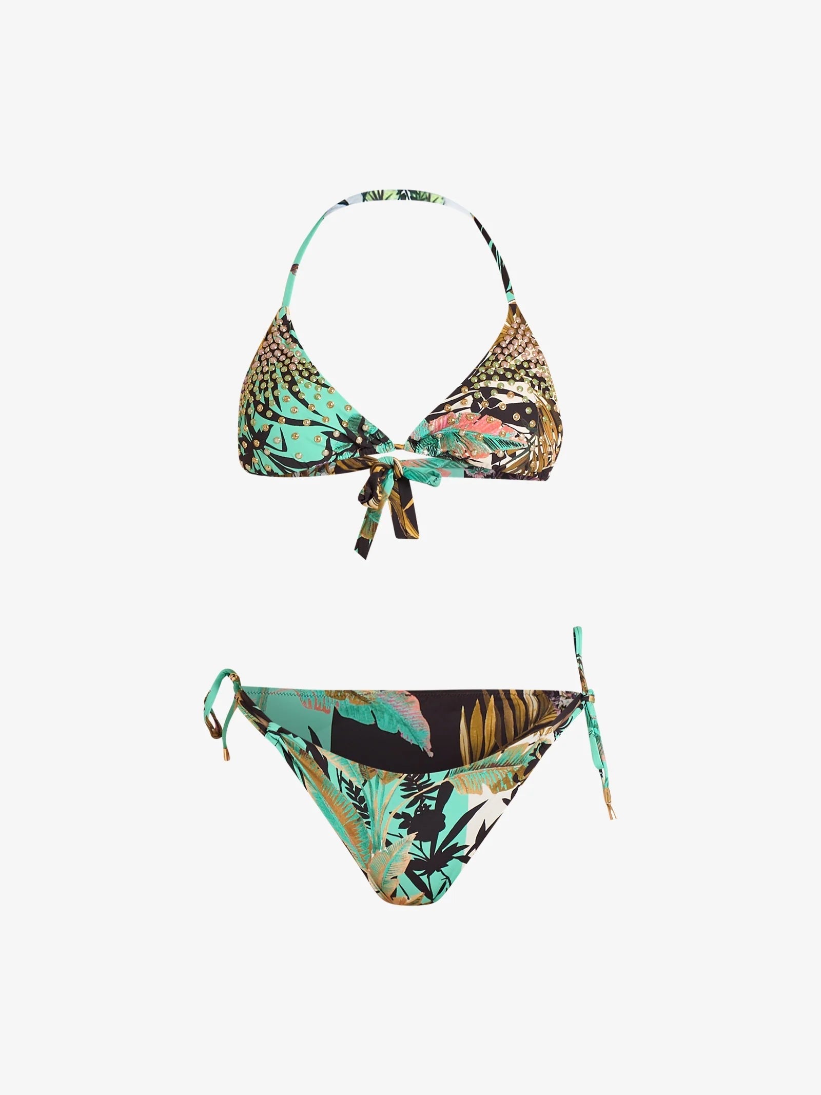 BIKINI TRIANGOLO BORCHIETTE CABOCHON