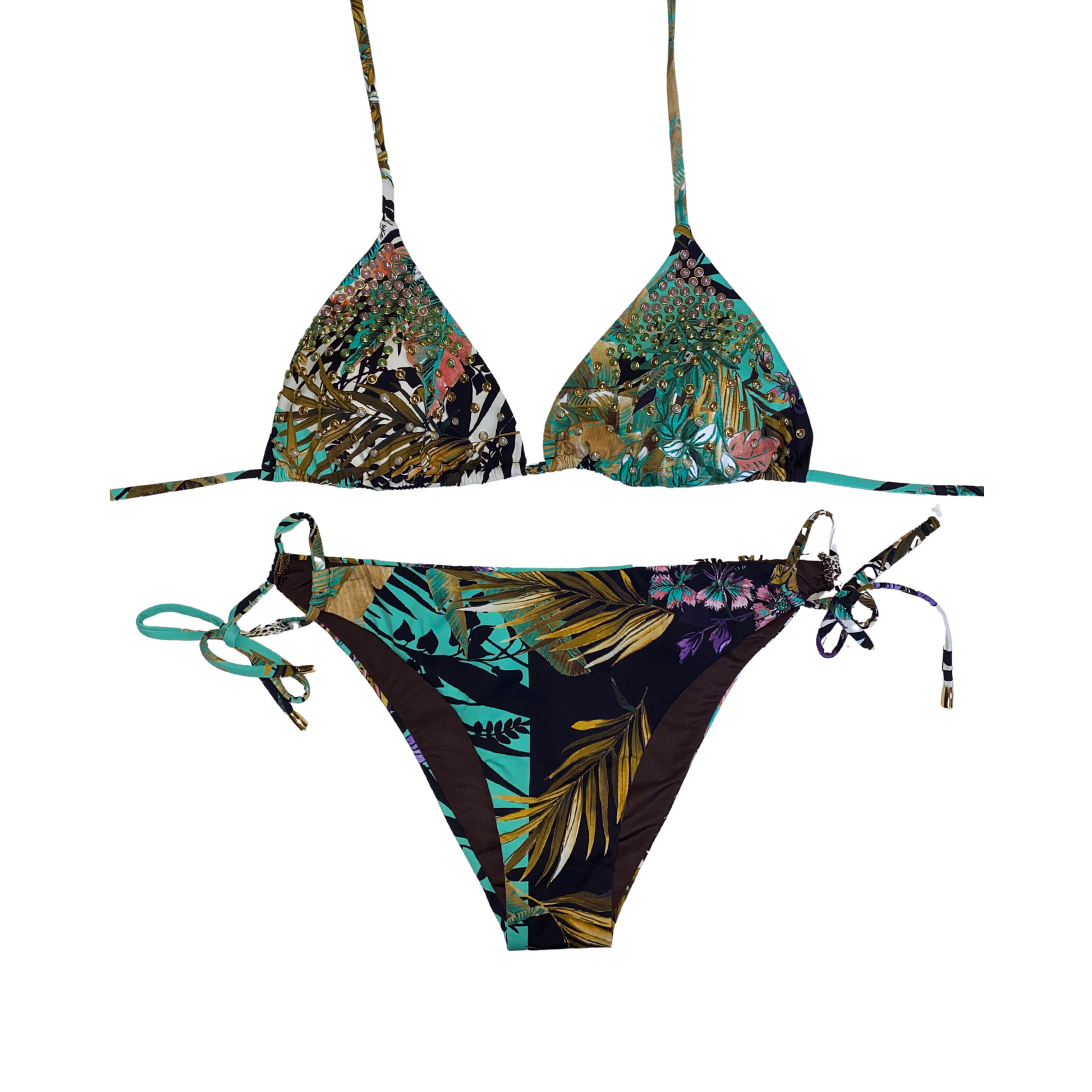 BIKINI TRIANGOLO BORCHIETTE CABOCHON