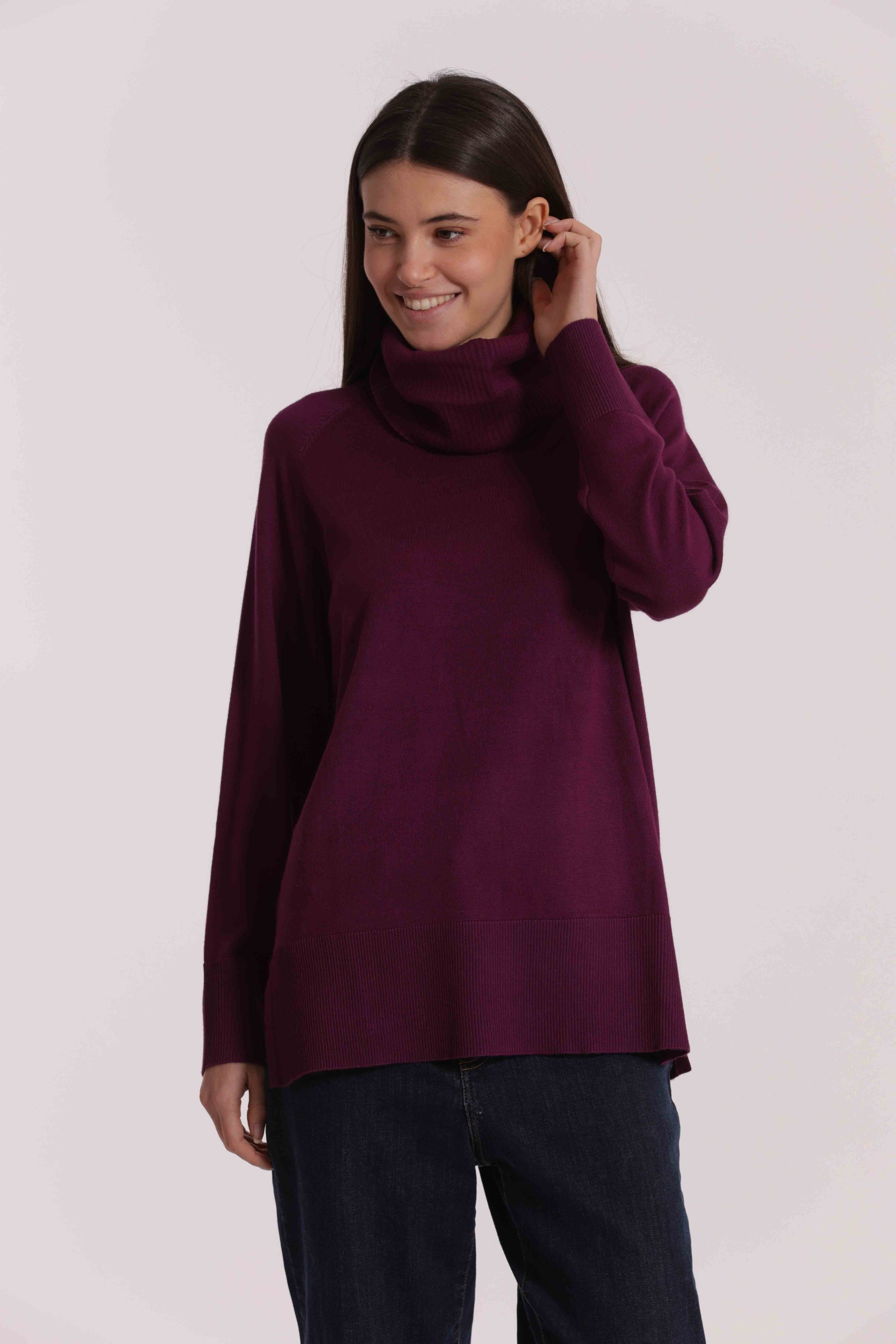 MAGLIA OVER CON SPACCHI LATERALI