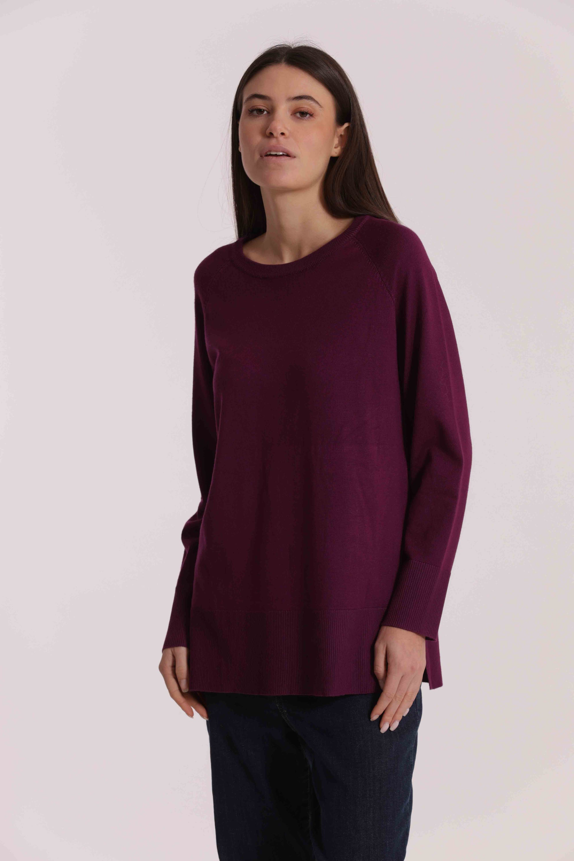 MAGLIA OVER CON SPACCHI LATERALI