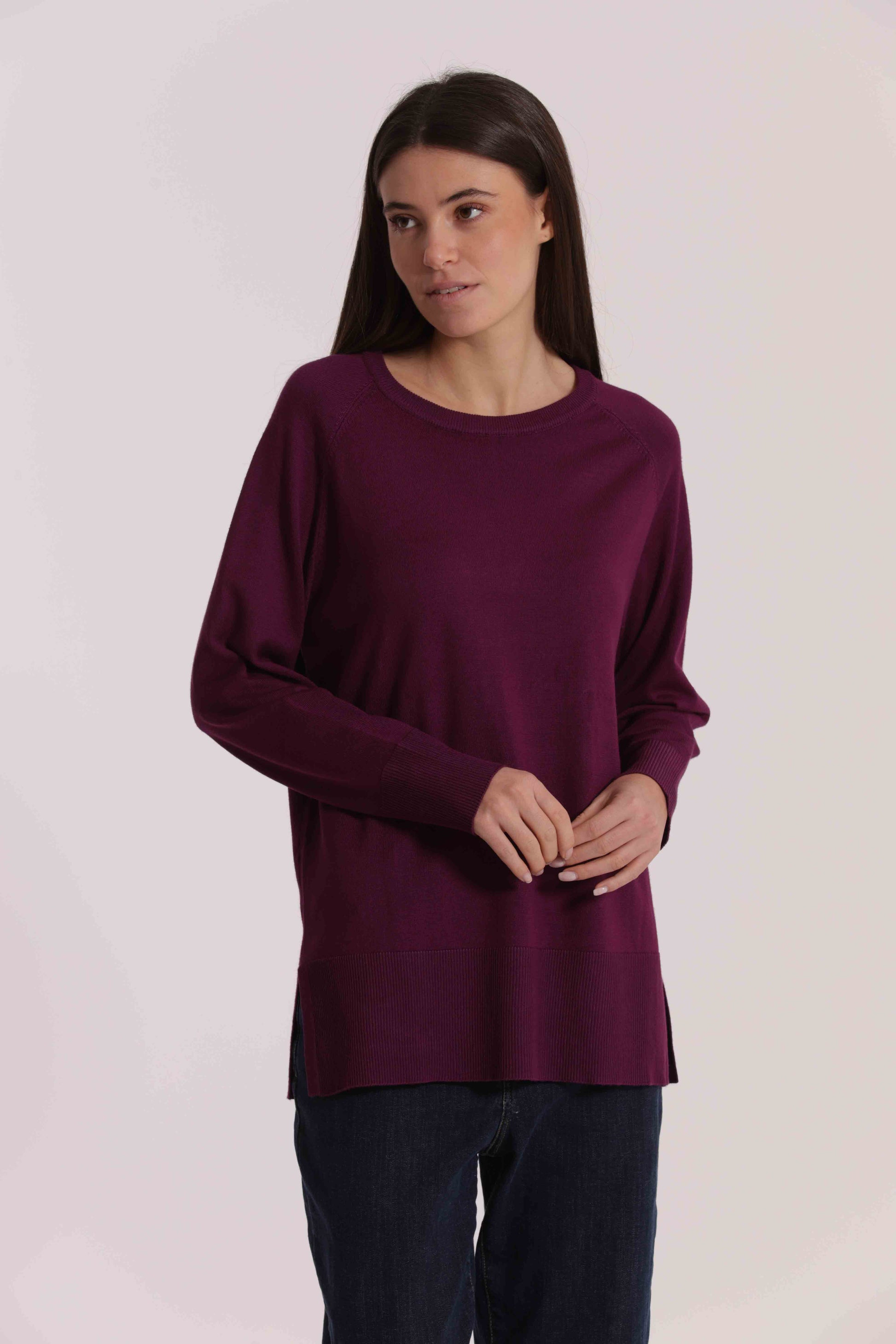 MAGLIA OVER CON SPACCHI LATERALI