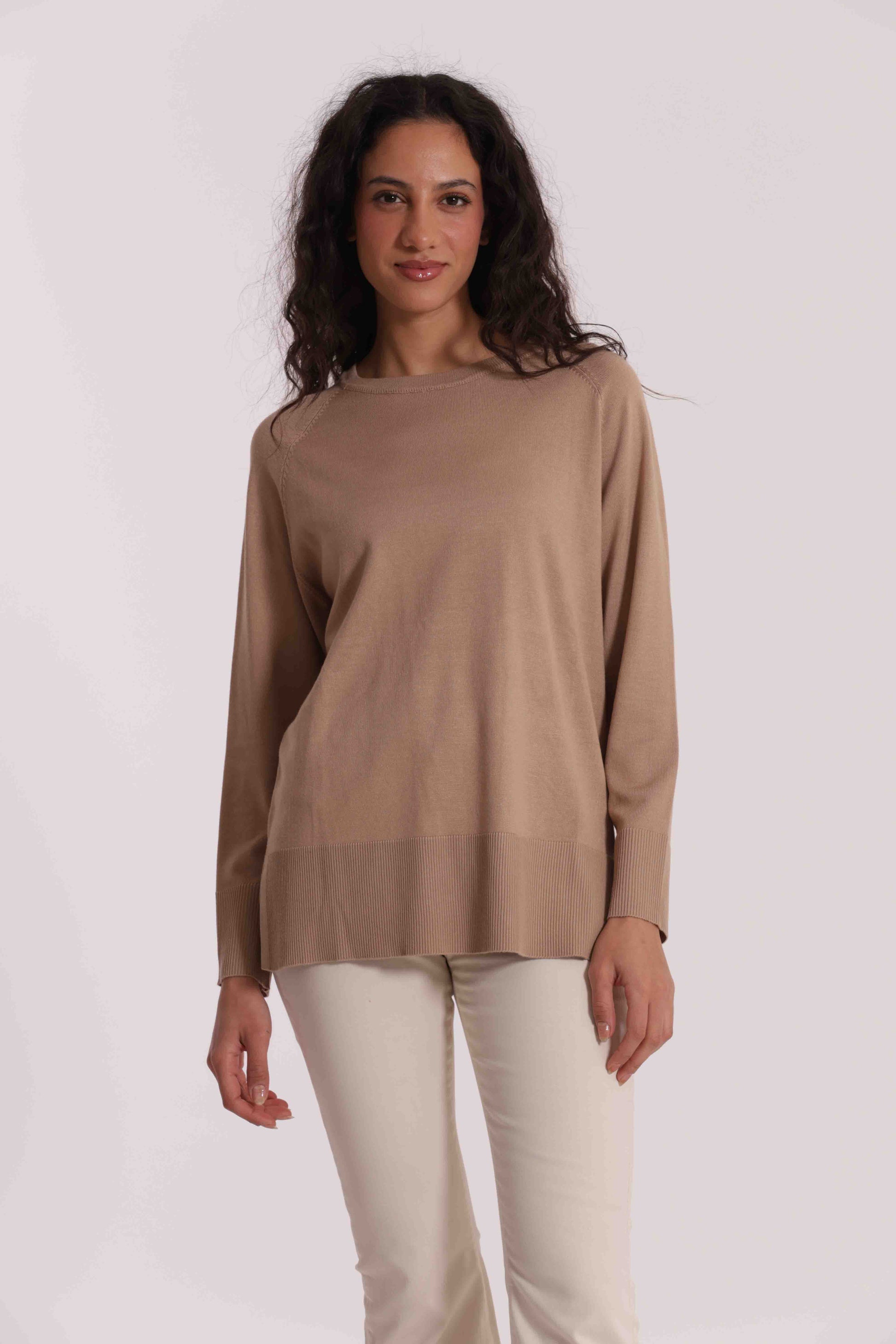 MAGLIA OVER CON SPACCHI LATERALI