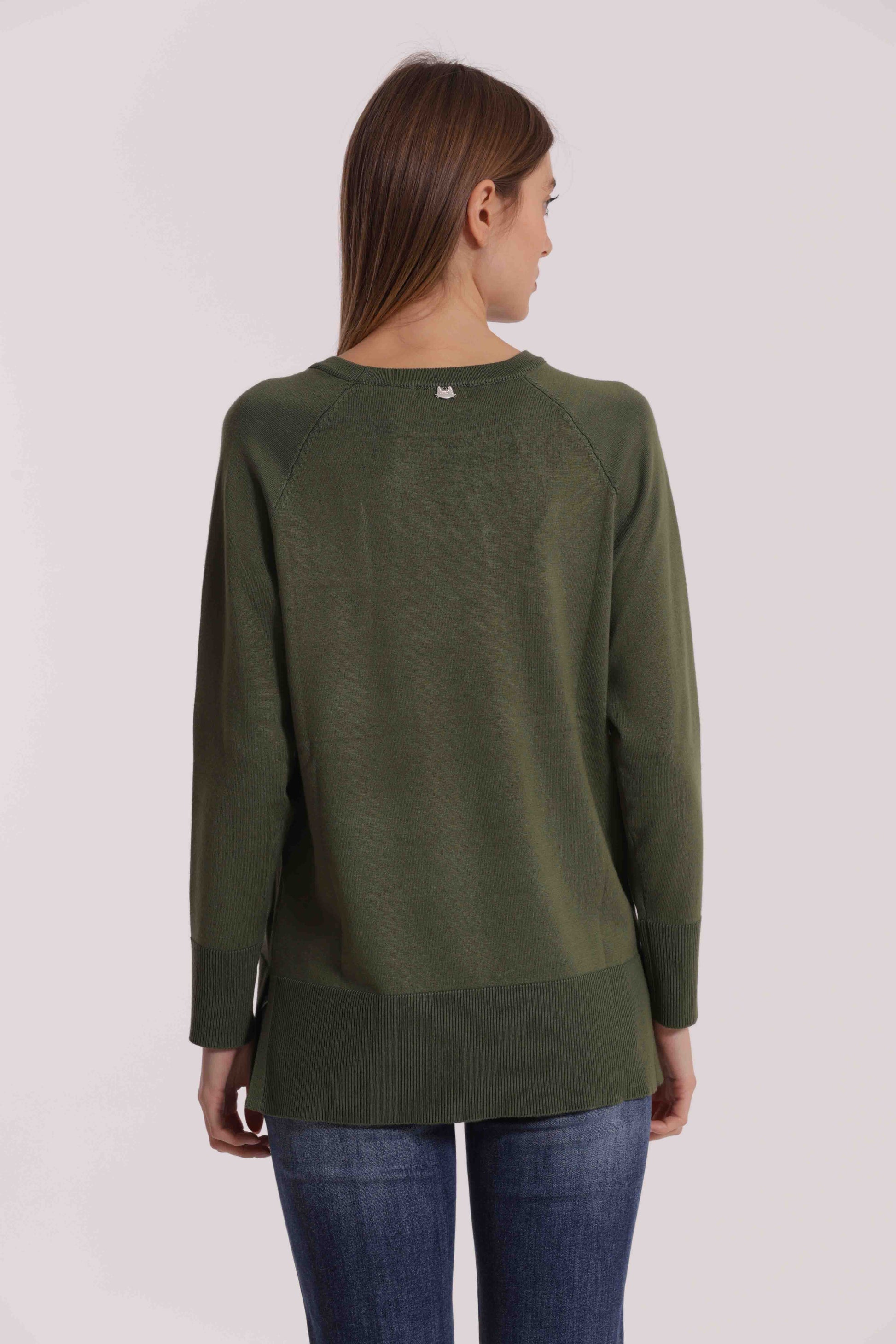 MAGLIA OVER CON SPACCHI LATERALI