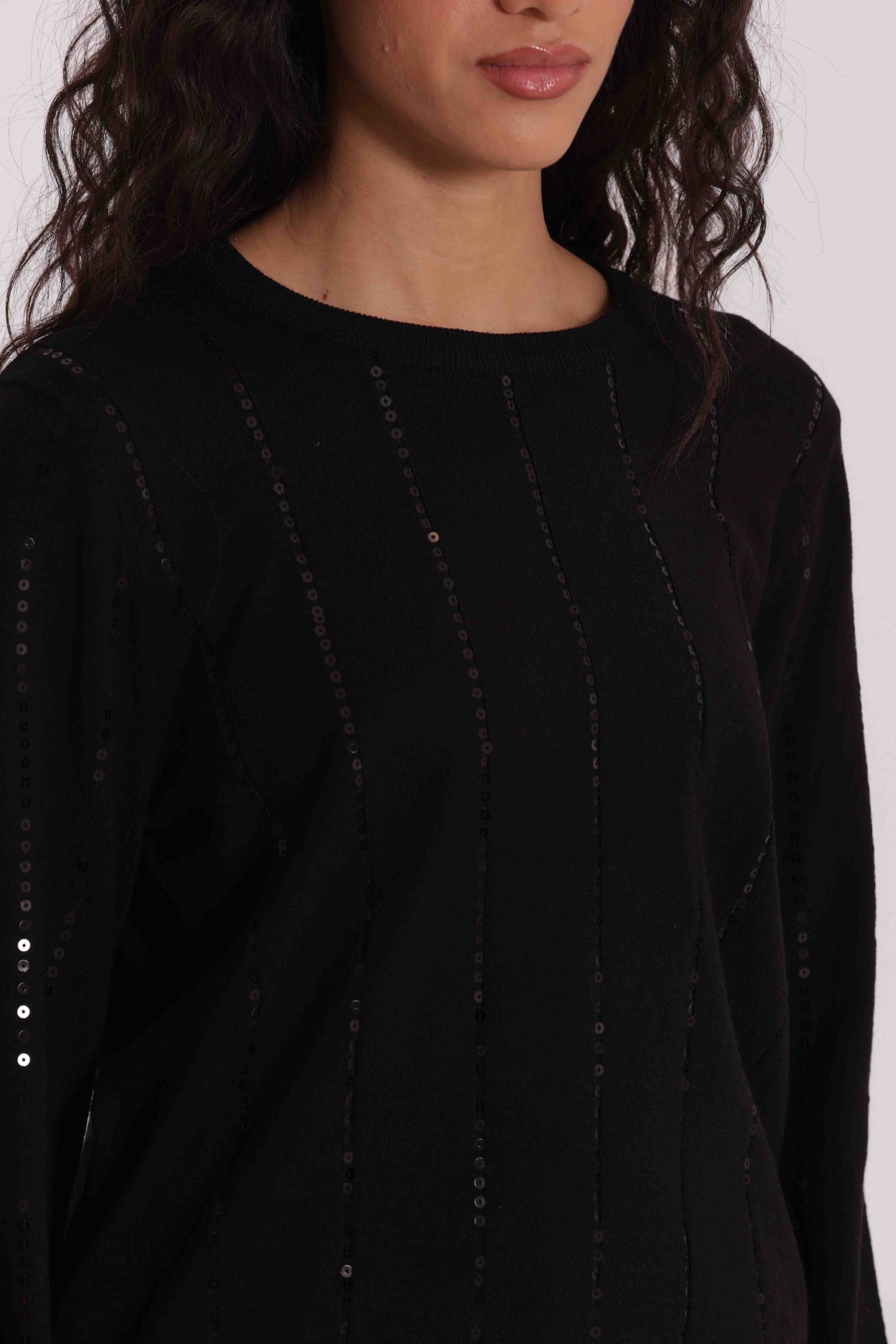 MAGLIA CARDIGAN CON PAILLETTES