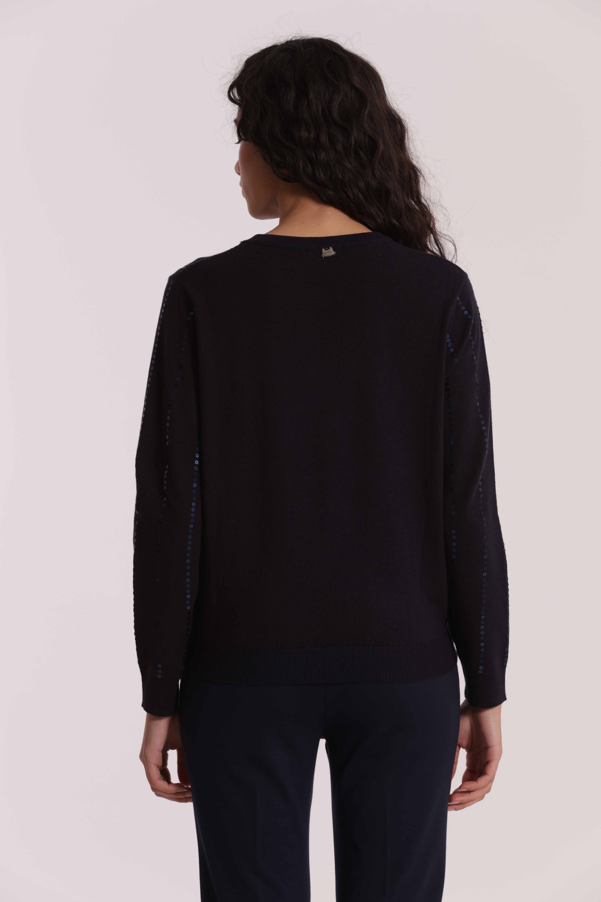 MAGLIA CARDIGAN CON PAILLETTES