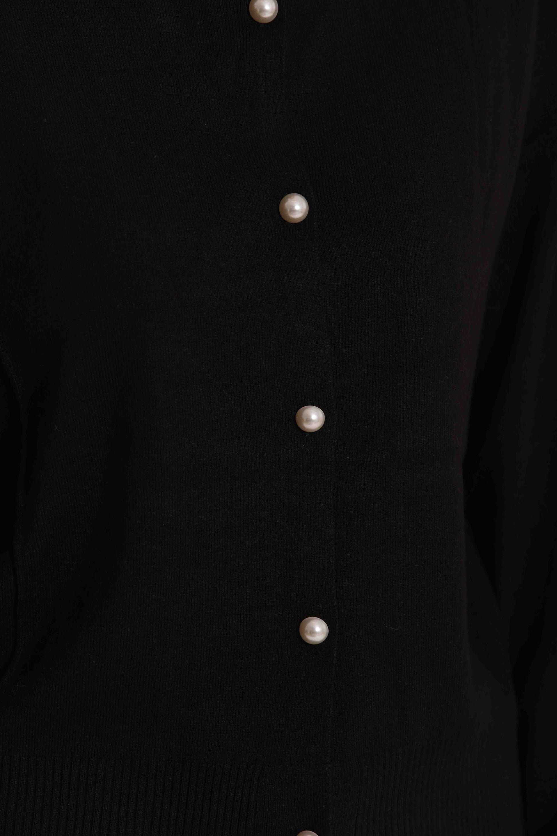 MAGLIA CARDIGAN CON BOTTONI PERLE