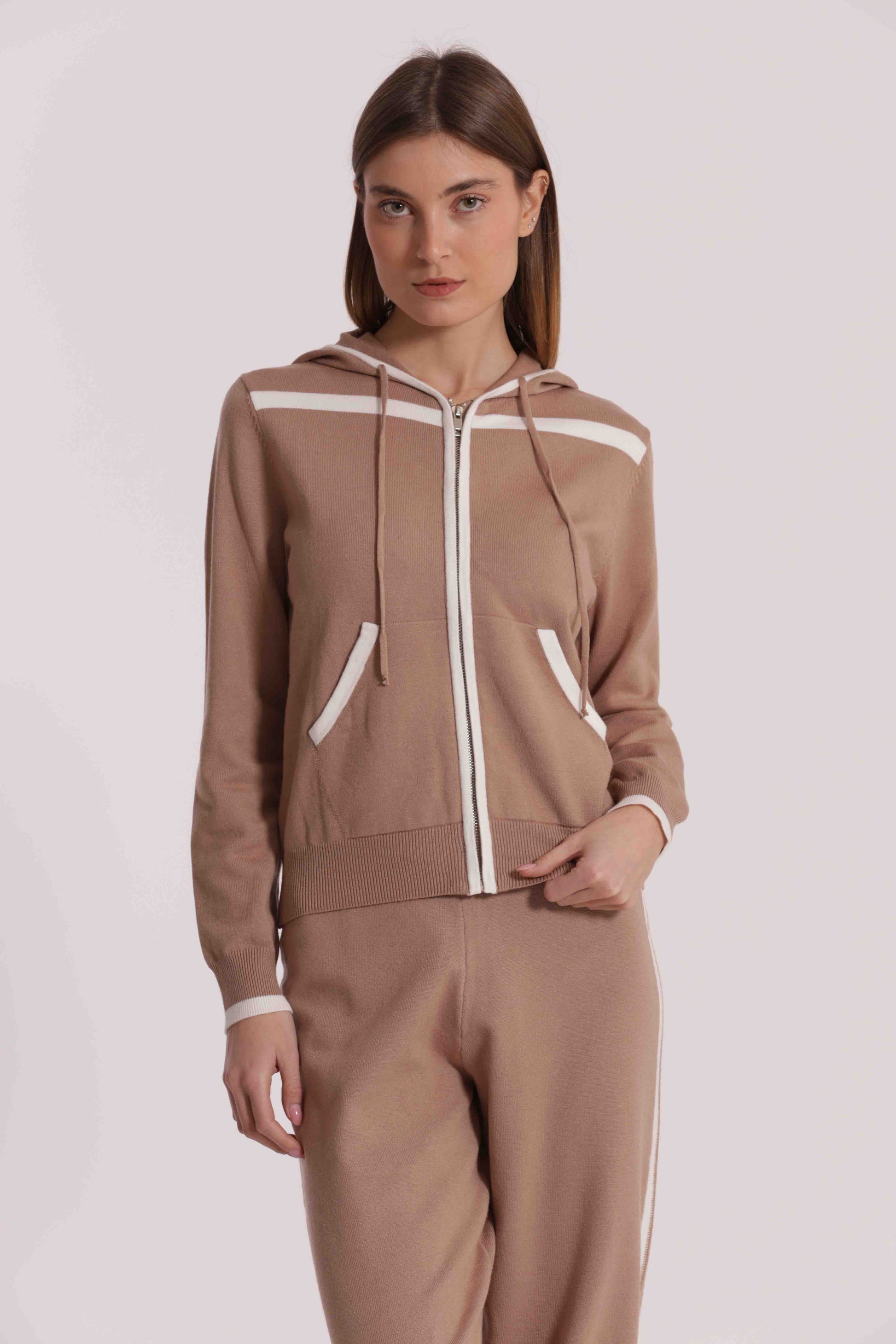FELPA IN MAGLIA BICOLOR