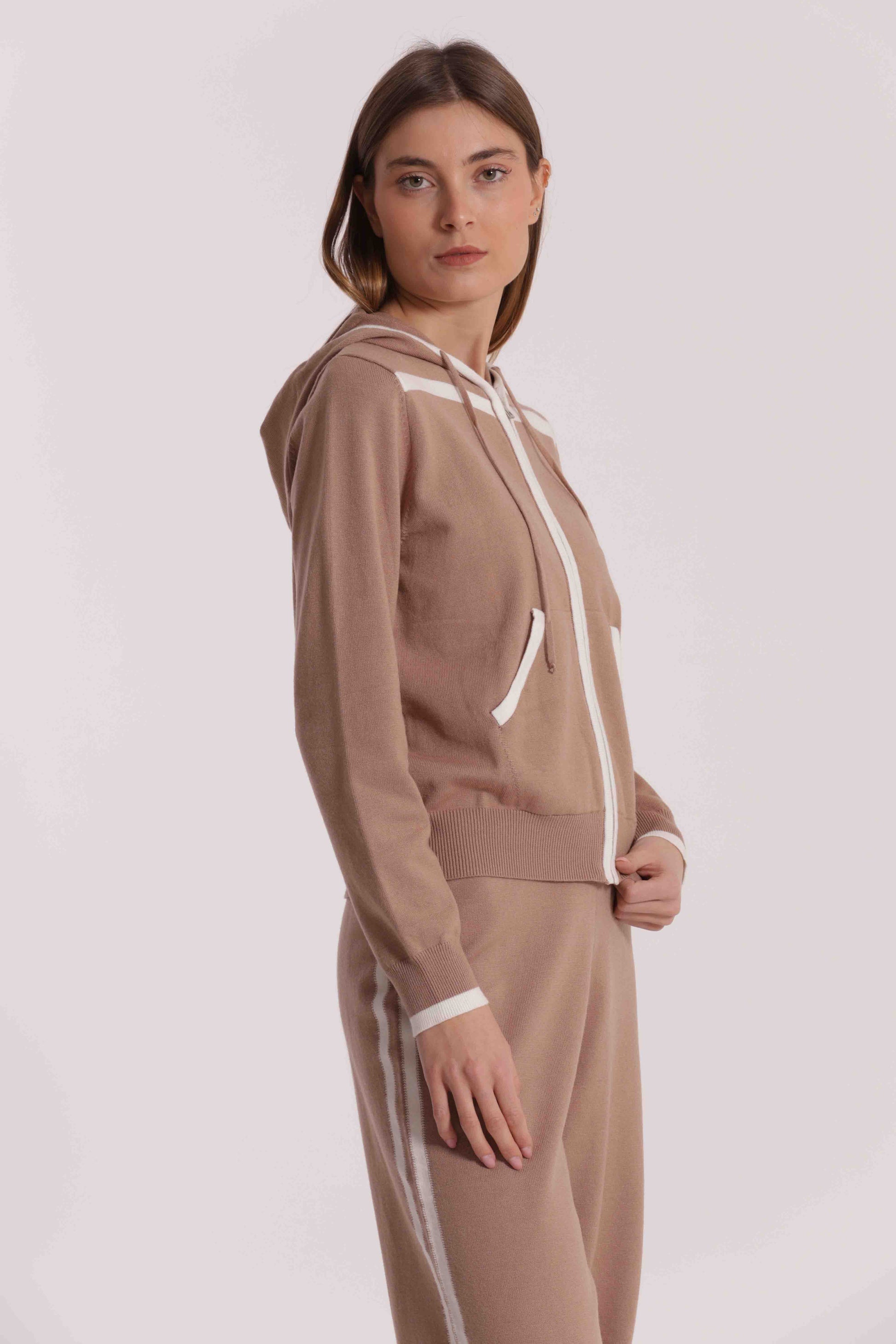 FELPA IN MAGLIA BICOLOR
