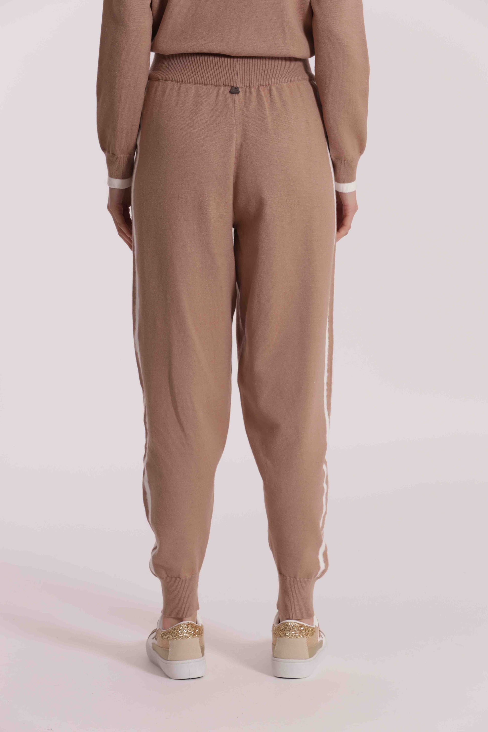 PANTALONI IN MAGLIA BICOLOR