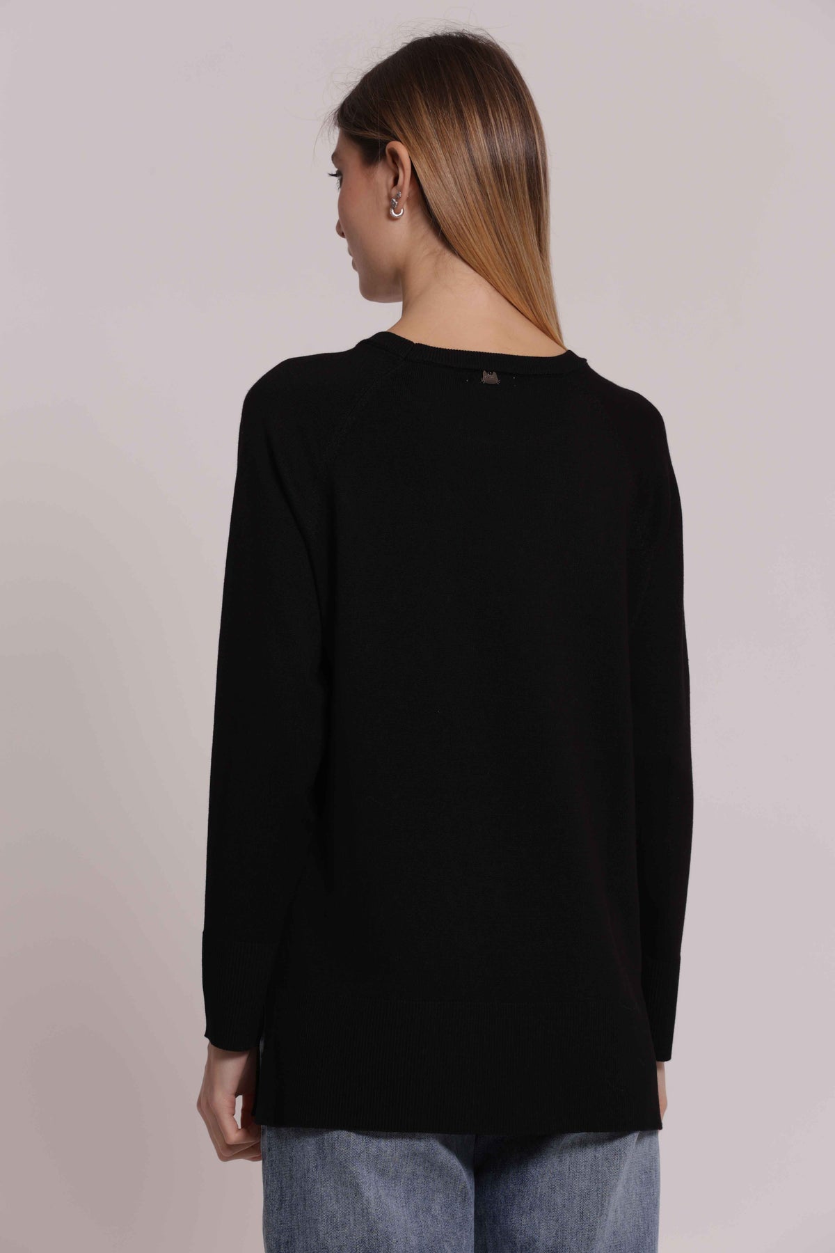 MIMI MUA FIRENZE-MAGLIA CON STRASS E COLLO REMOVIBILE