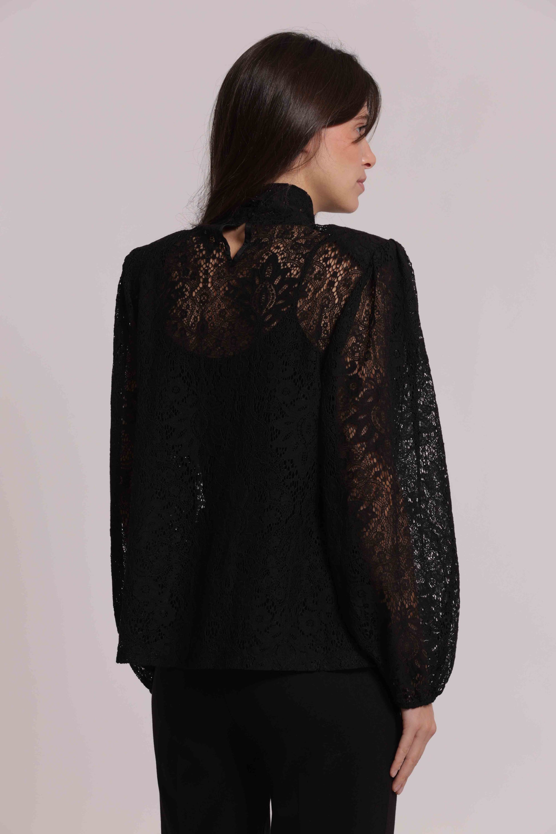 MIMI MUA FIRENZE-BLUSA IN PIZZO