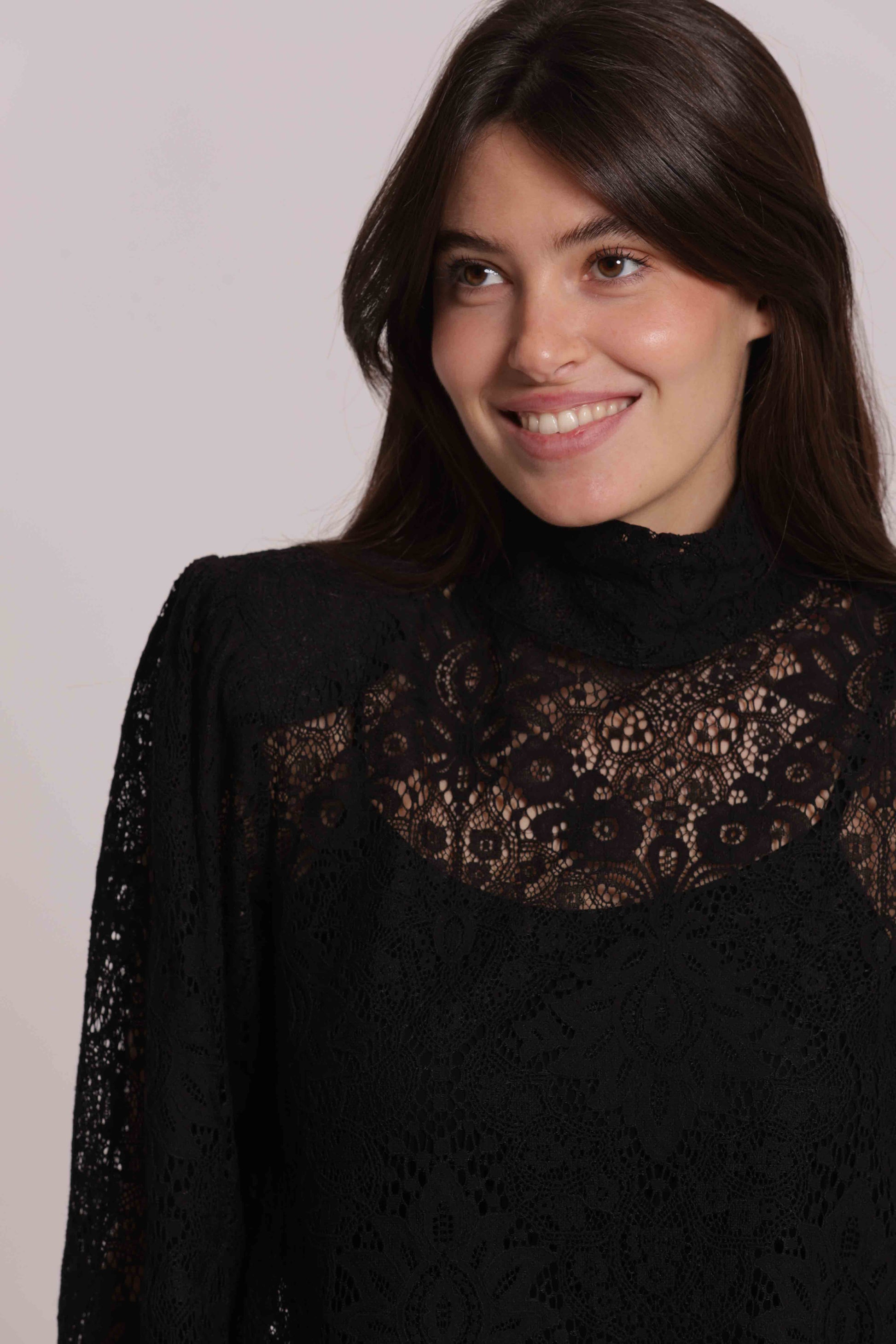 MIMI MUA FIRENZE-BLUSA IN PIZZO