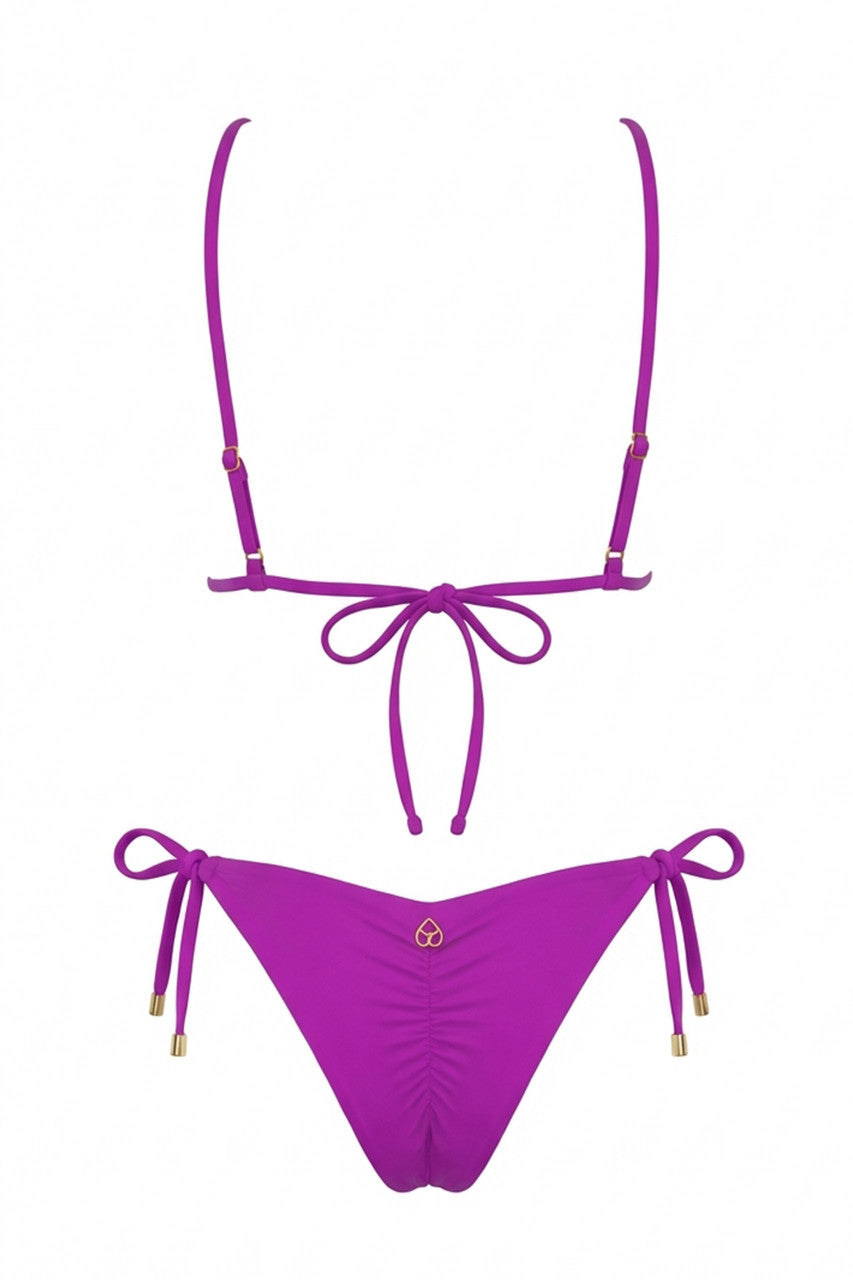 MISS BIKINI LUXE-BIKINI TRIANGOLO COLORS CON PIZZO FLOREALE