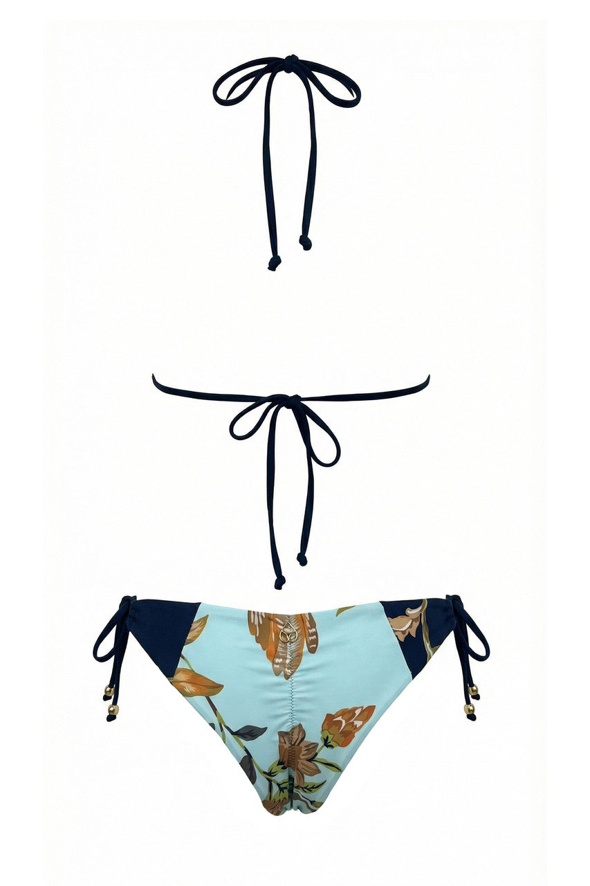 BIKINI TRIANGOLO TROPICAL E SLIP BRASILIANA