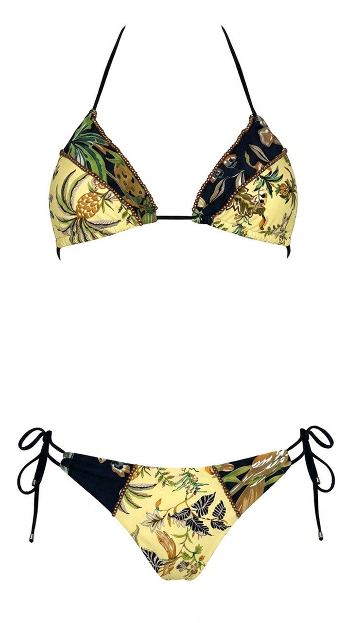 BIKINI TRIANGOLO TROPICAL E SLIP BRASILIANA
