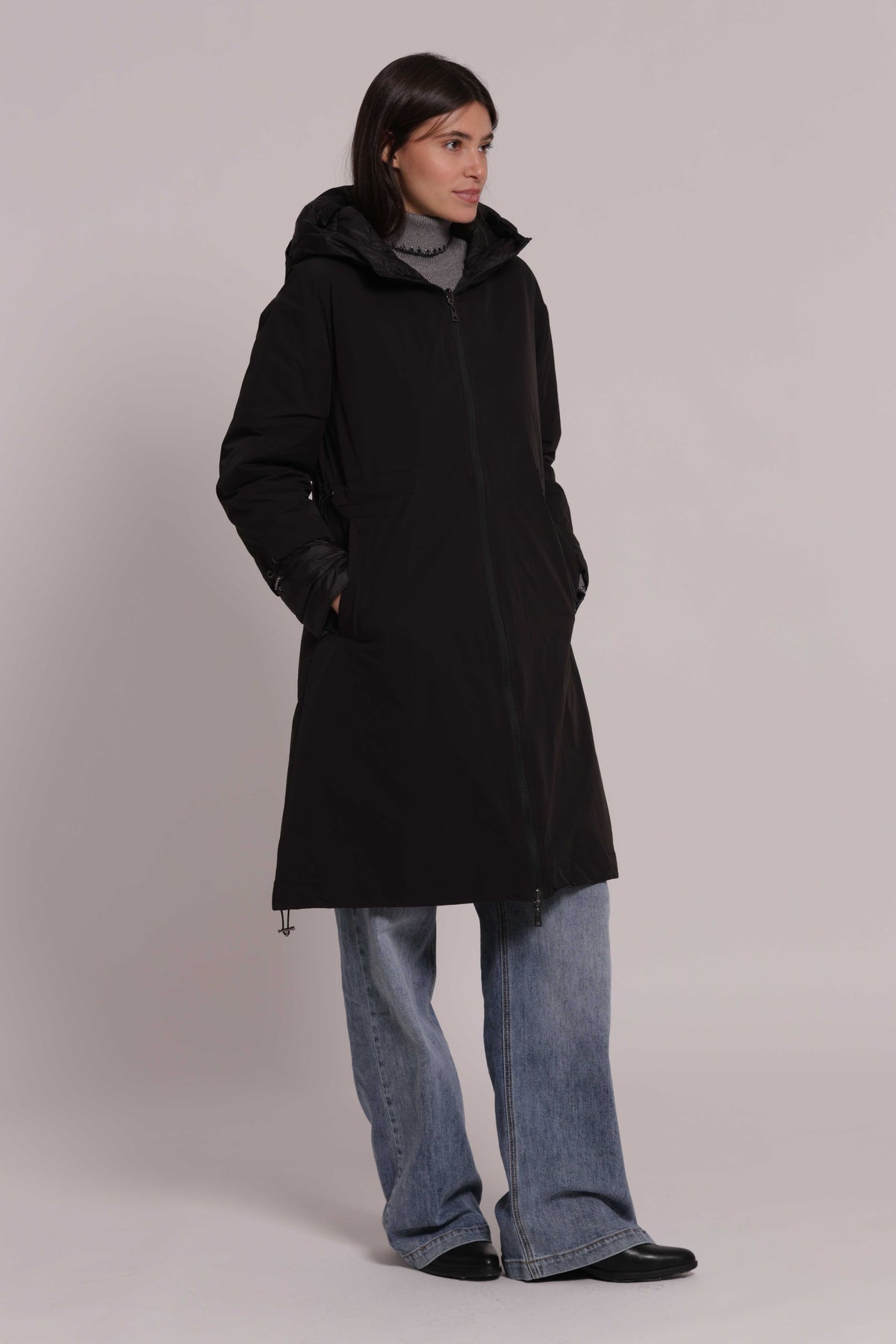 MIMI MUA FIRENZE-PIUMINO LUNGO REVERSIBILE CON COULISSE