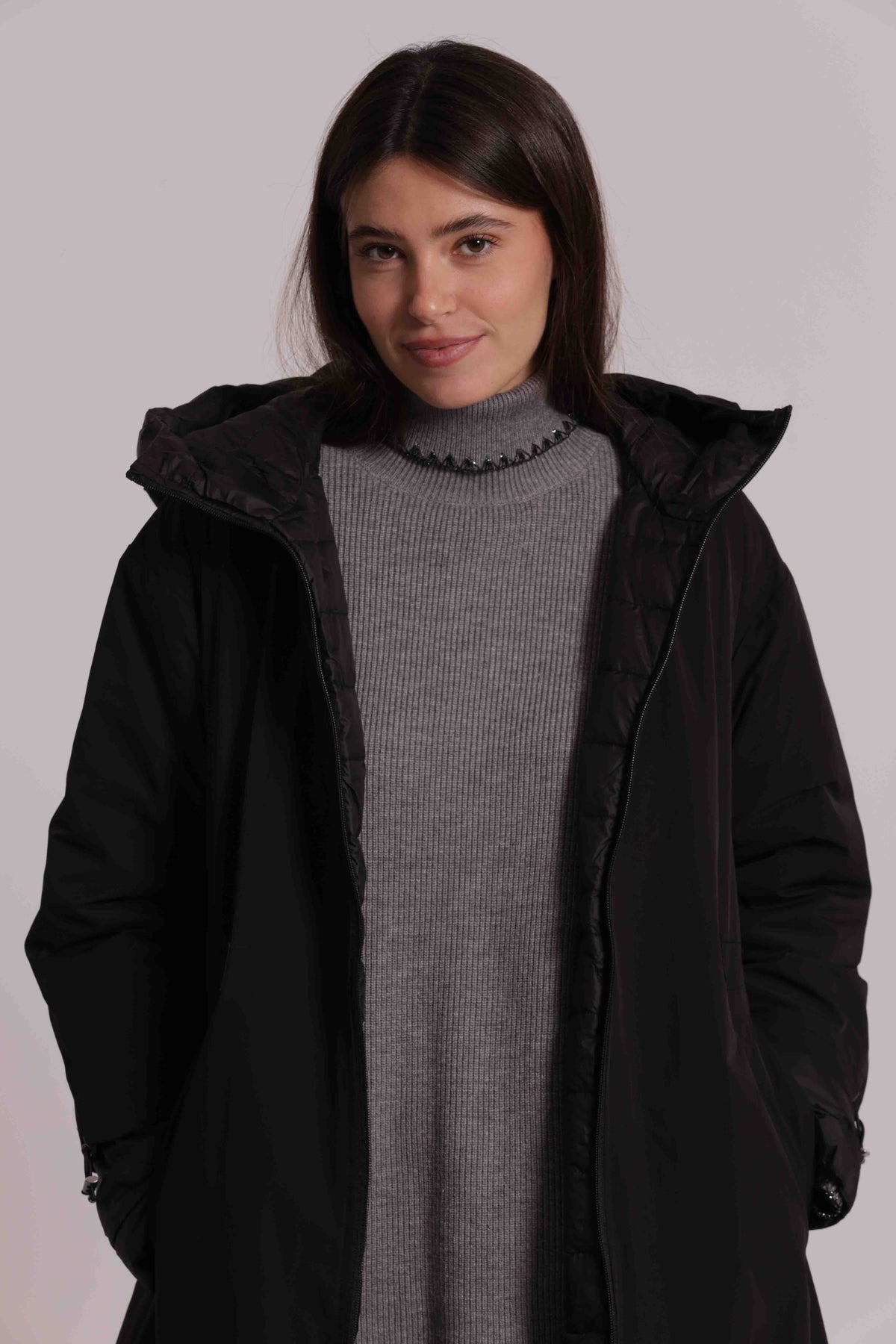 MIMI MUA FIRENZE-PIUMINO LUNGO REVERSIBILE CON COULISSE