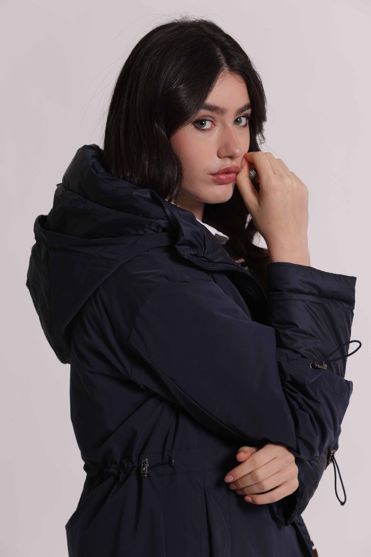 MIMI MUA FIRENZE-PIUMINO LUNGO REVERSIBILE CON COULISSE