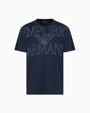 T-SHIRT BEACHWEAR IN JERSEY ORGANICO STAMPA LOGO BOLD ASV