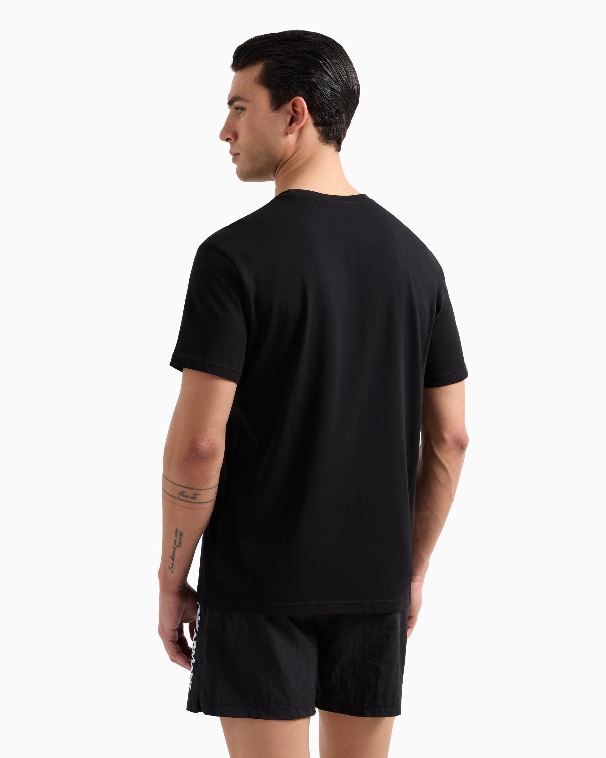 T-SHIRT BEACHWEAR IN JERSEY ORGANICO STAMPA LOGO BOLD ASV