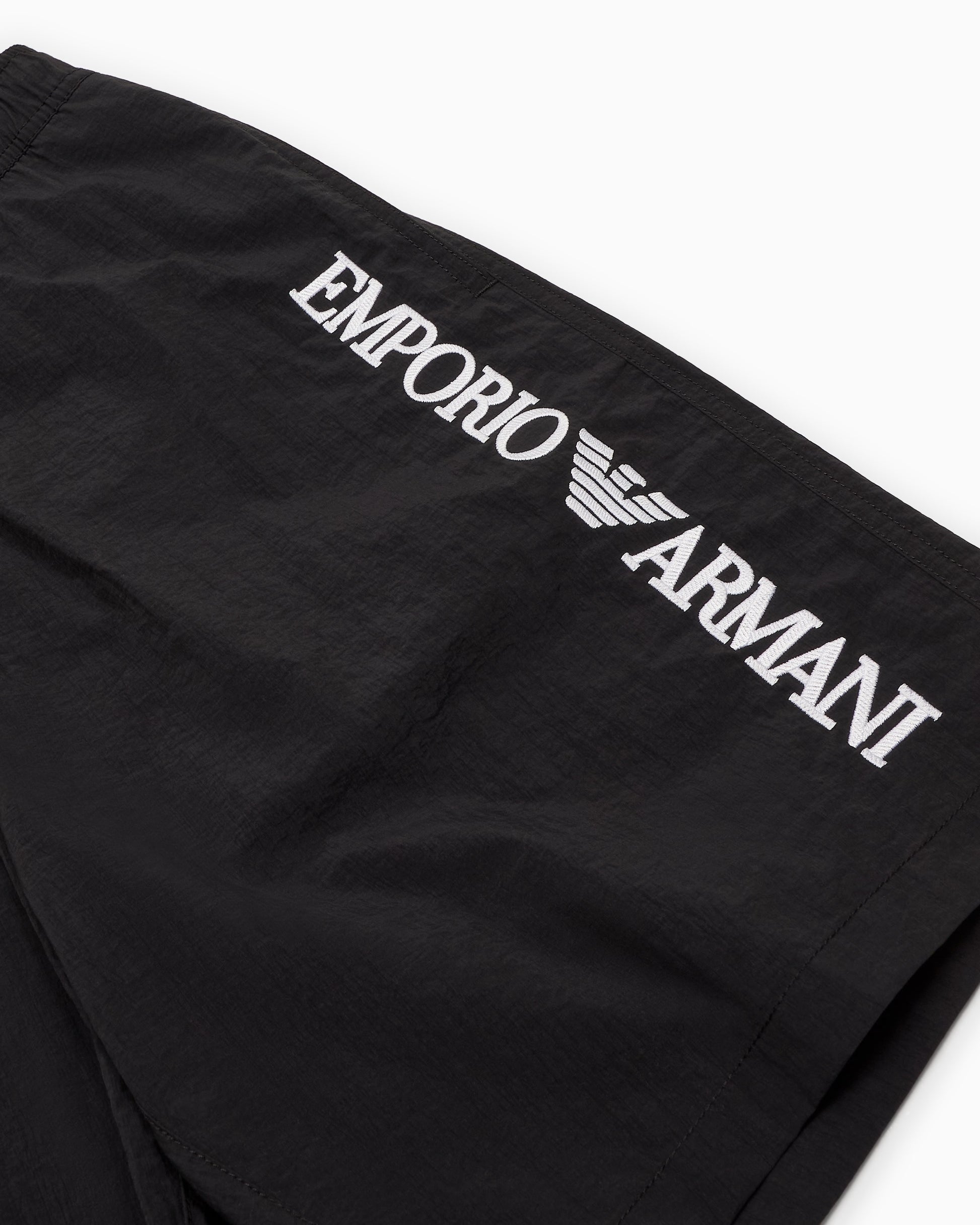 COSTUME BERMUDA CON RICAMO LOGO VERTICALE