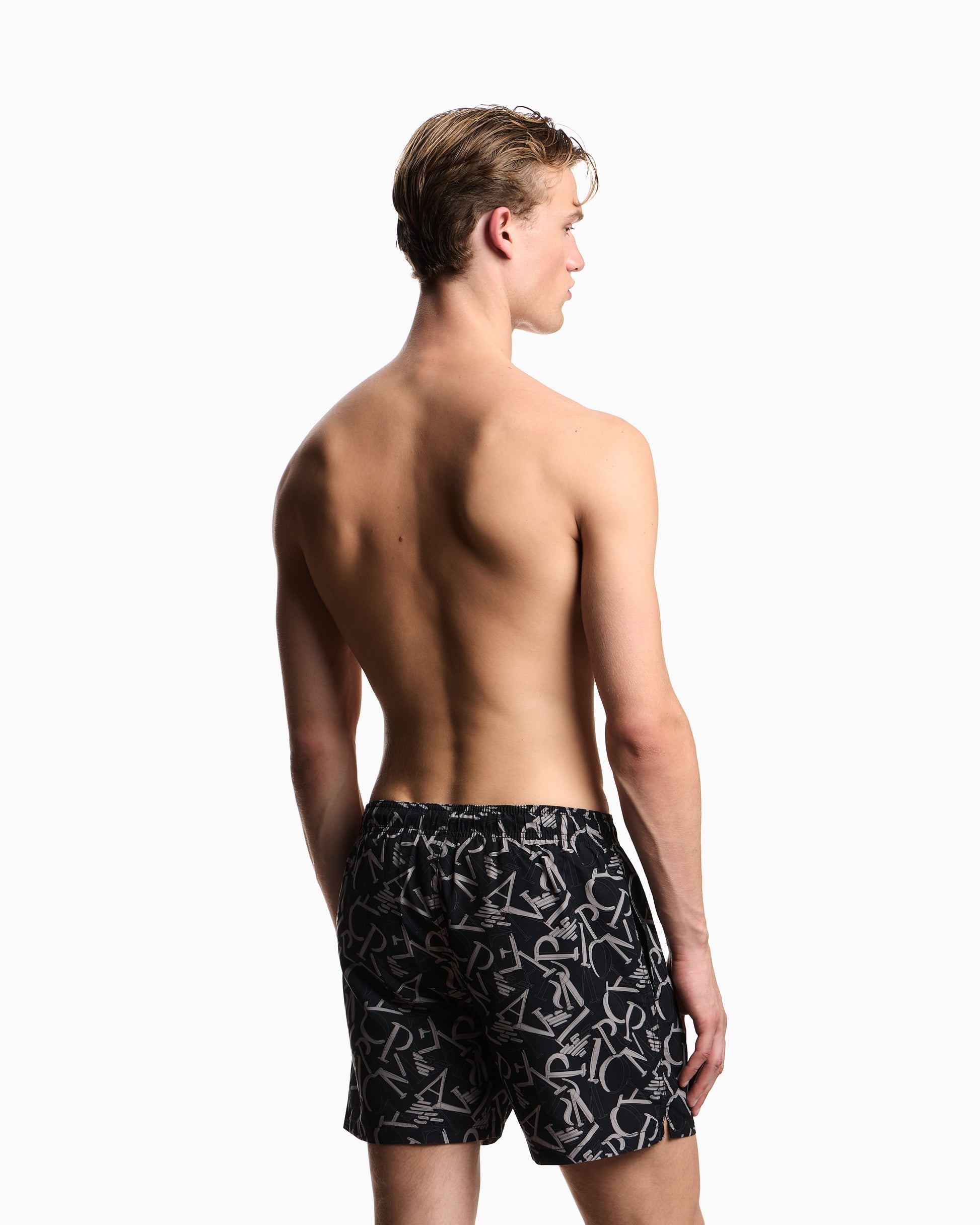 EMPORIO ARMANI COSTUME SHORTS LOGO ALL OVER