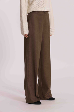 PANTALONE PALAZZO IN TESSUTO FIAMMATO