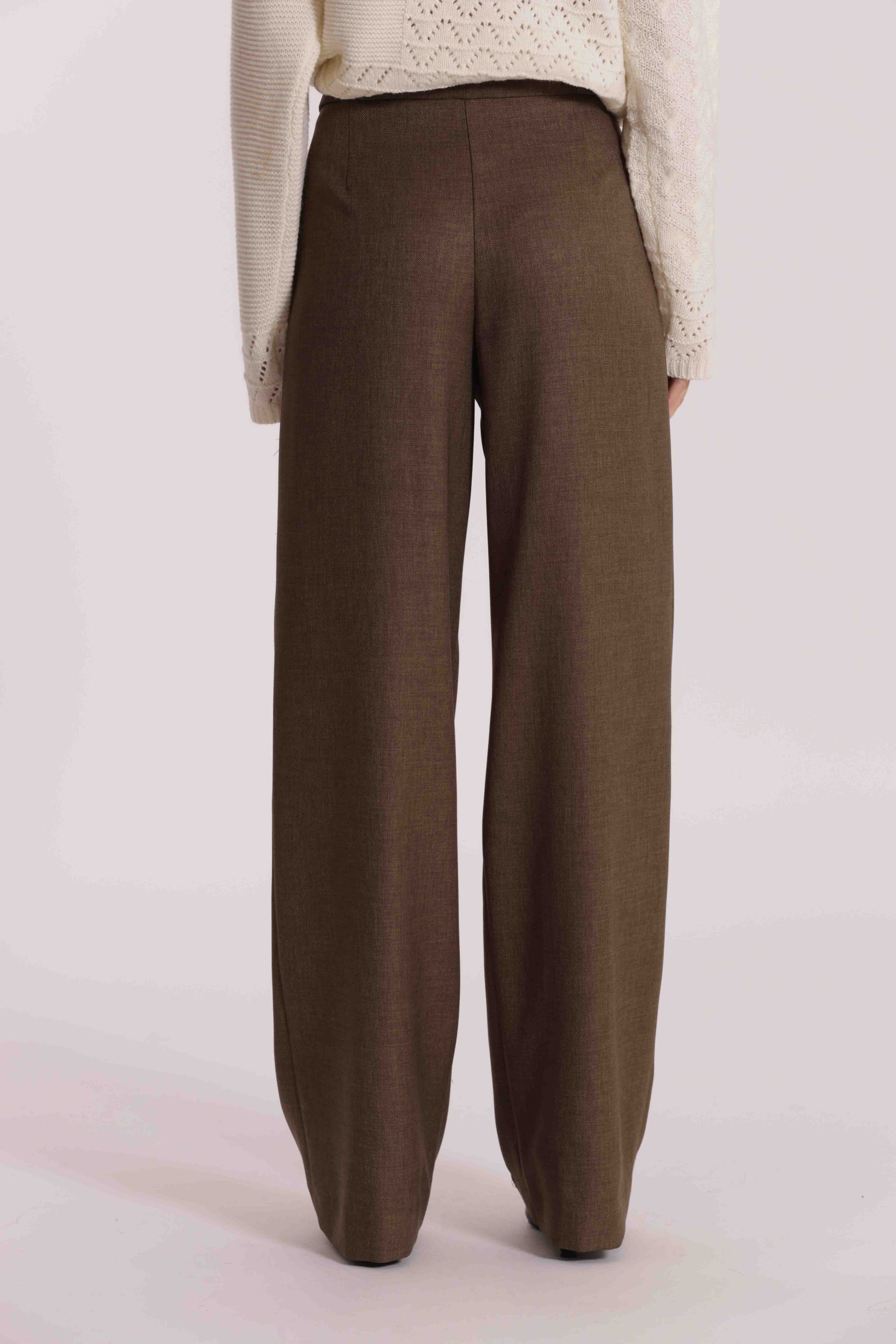 PANTALONE PALAZZO IN TESSUTO FIAMMATO