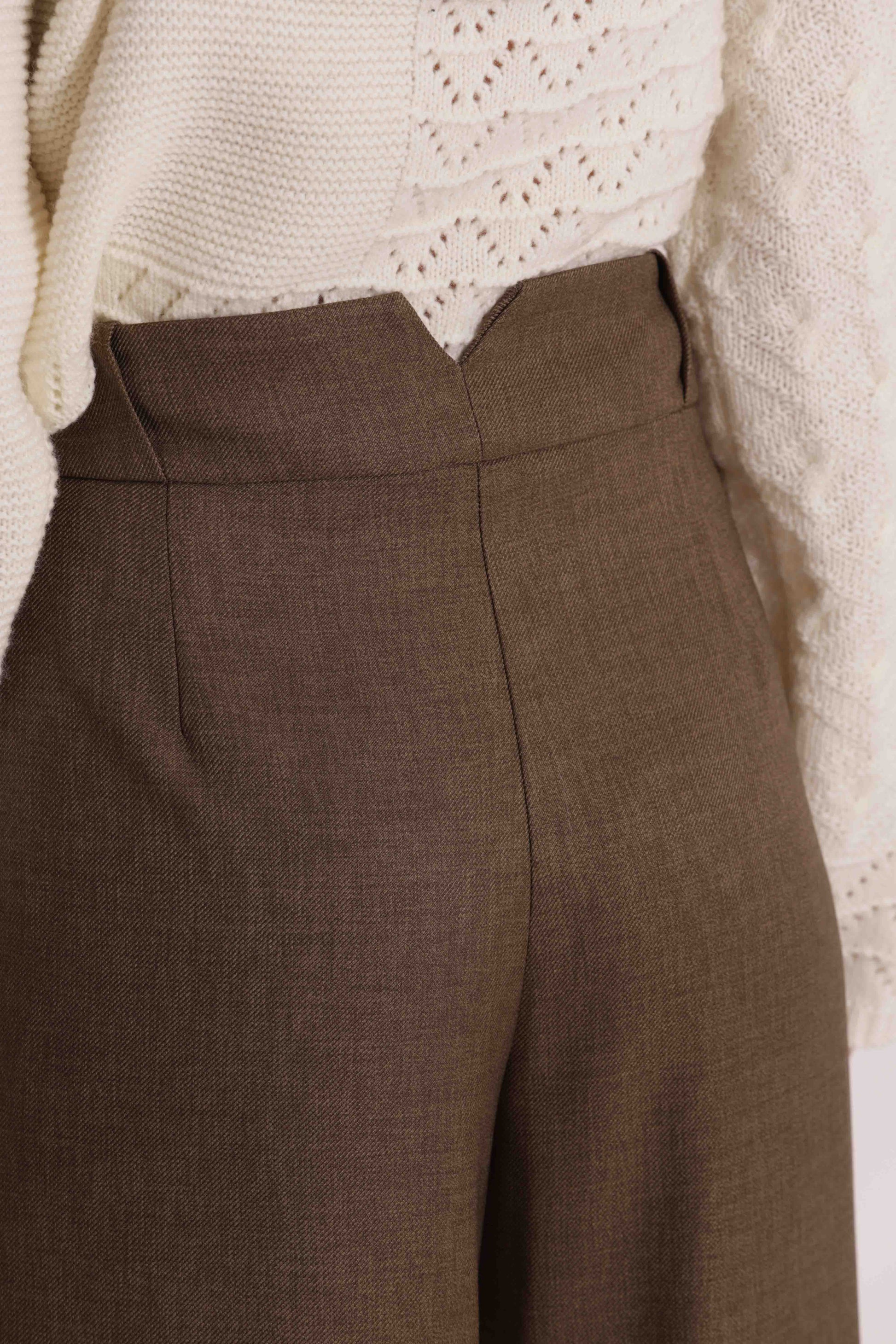 PANTALONE PALAZZO IN TESSUTO FIAMMATO