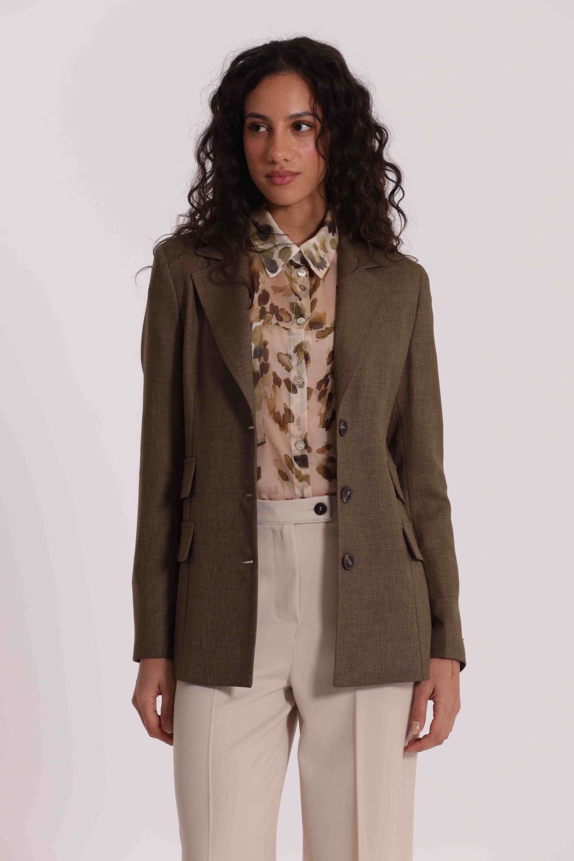 GIACCA LUNGA QUATTRO TASCHE MILITARE