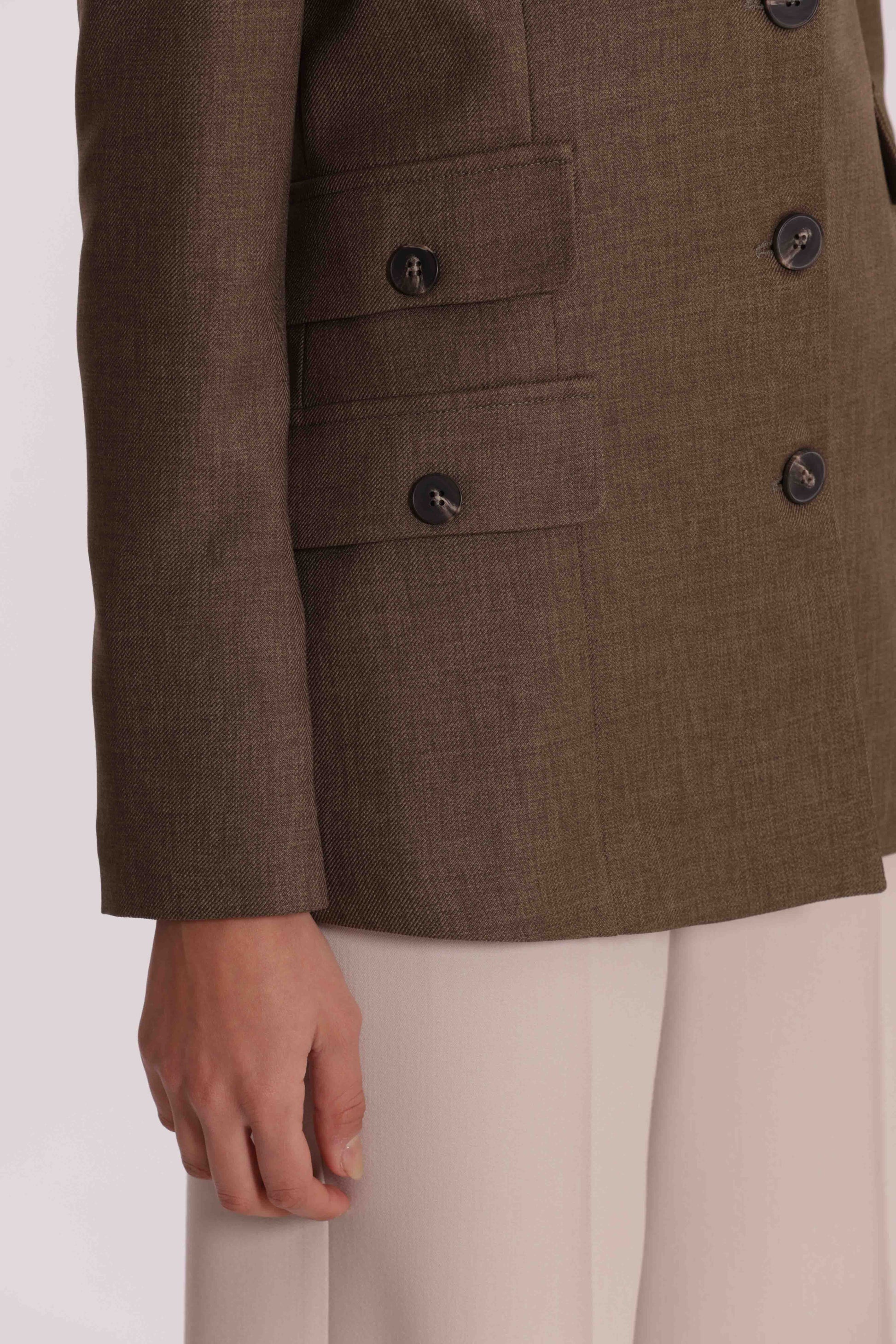 GIACCA LUNGA QUATTRO TASCHE MILITARE