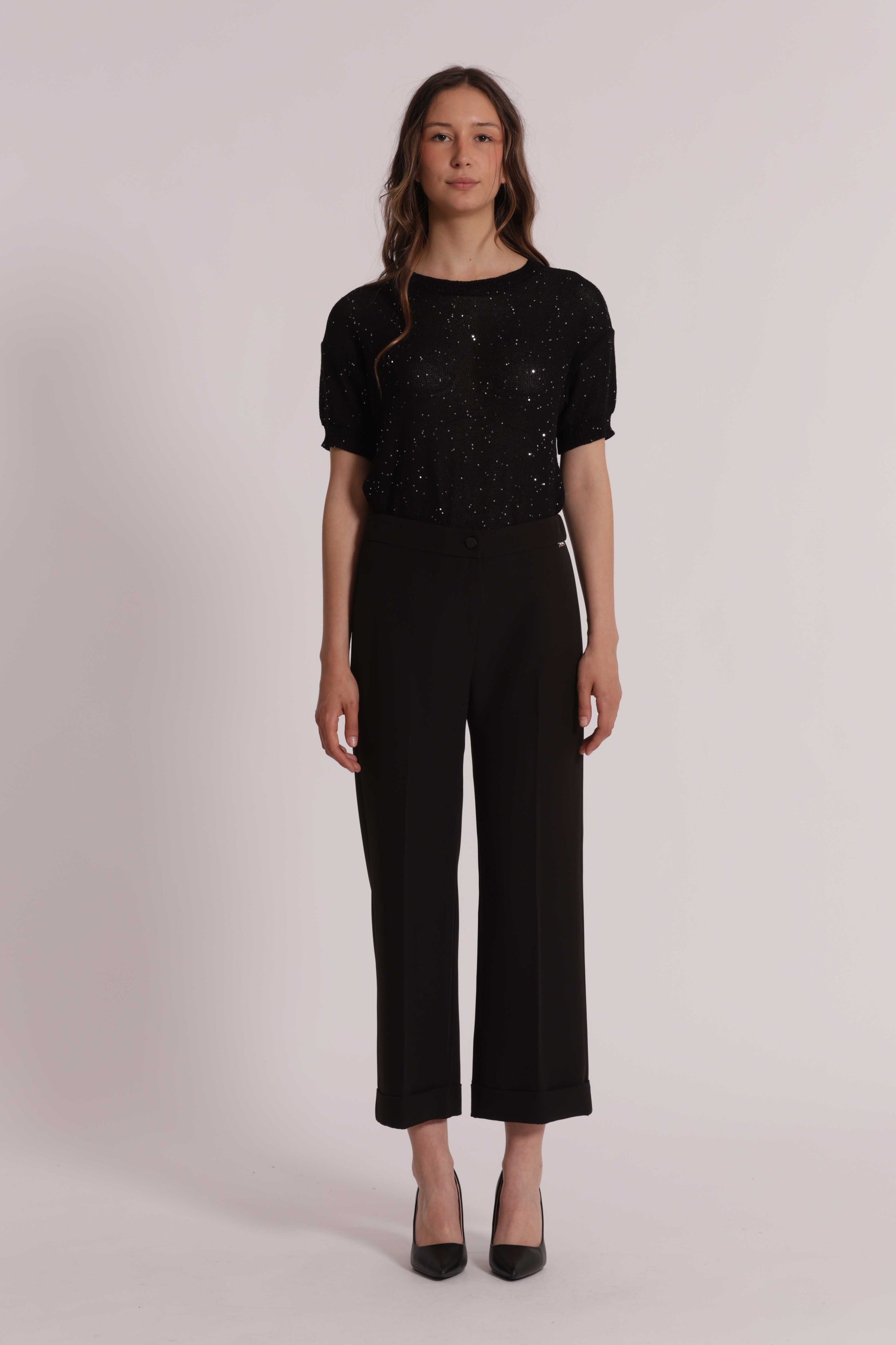 PANTALONI CON RISVOLTO