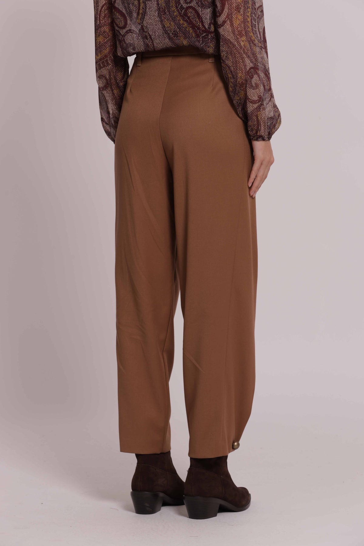 MIMI MUA FIRENZE-PANTALONE CON PINCES TESSUTO VANZ