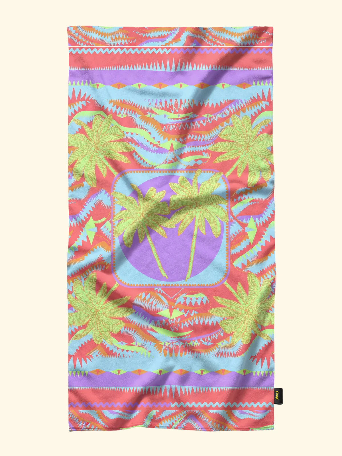 Women's Reversible Beach Towel F**K Pattern