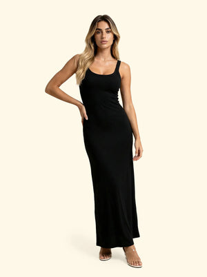 Vestito Lungo Donna F**K Nero SW0538-BK