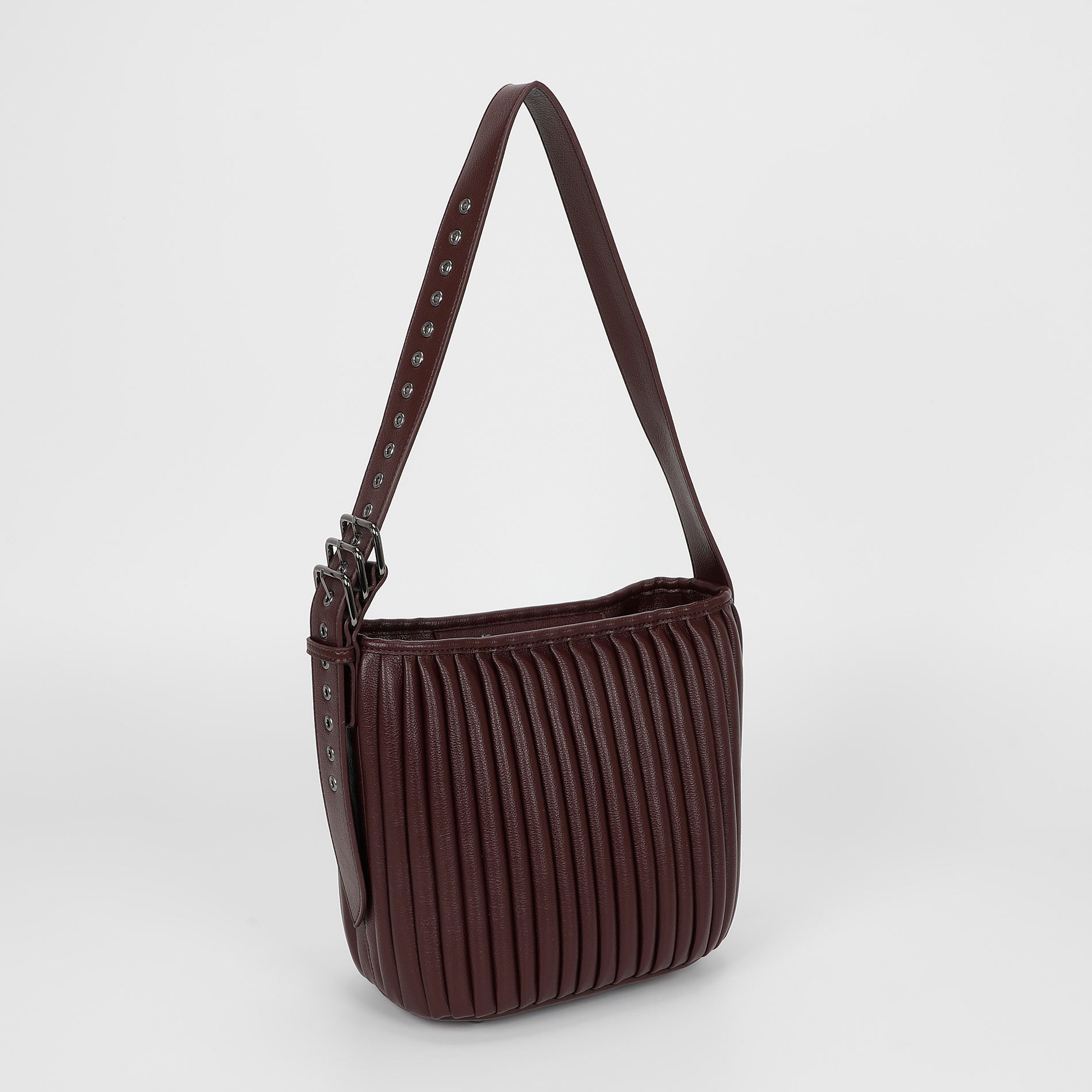 BORSA A TRACOLLA PLISSETTATA