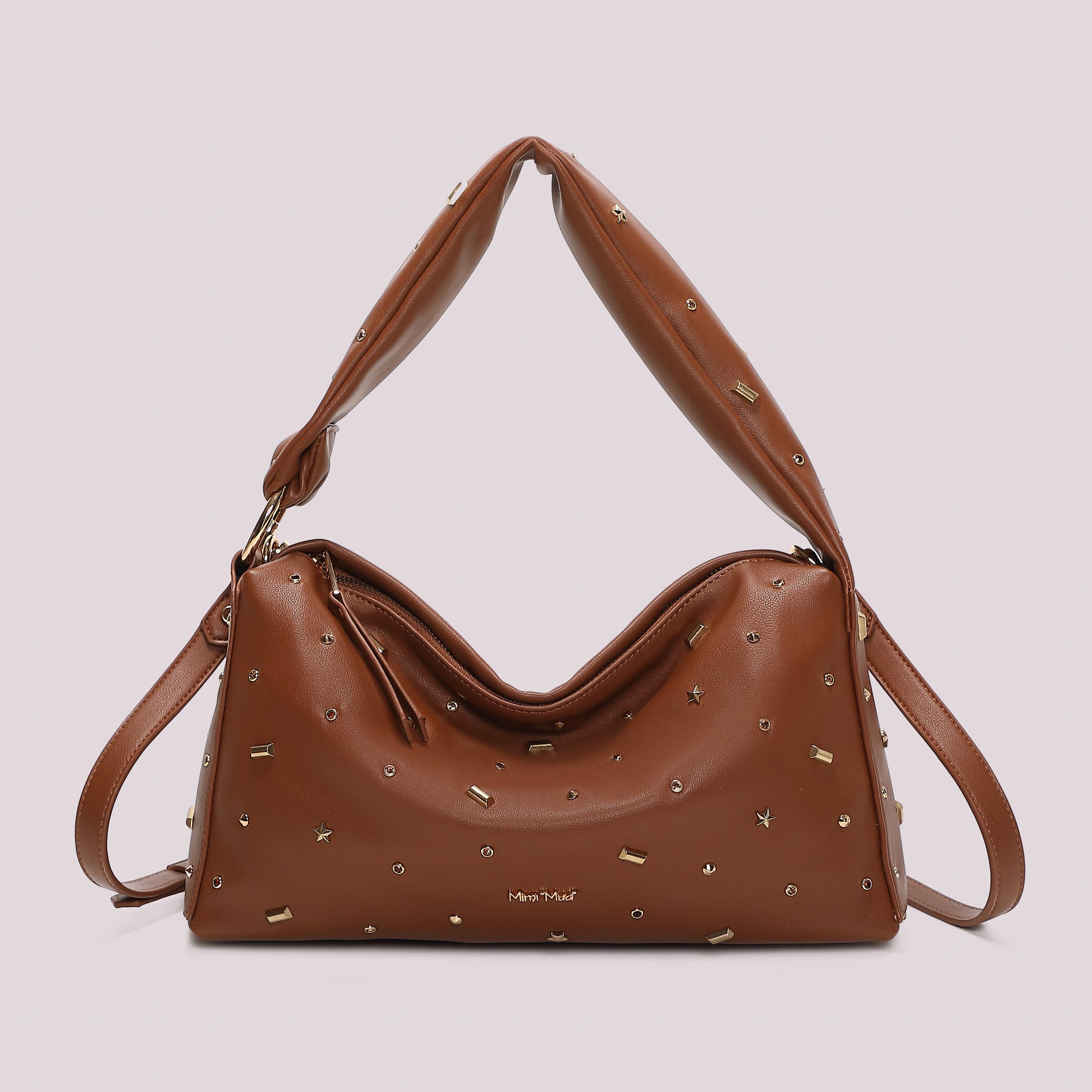 MIMI MUA FIRENZE-BORSA A BRACCIO CON APPLICAZIONI COLORATE